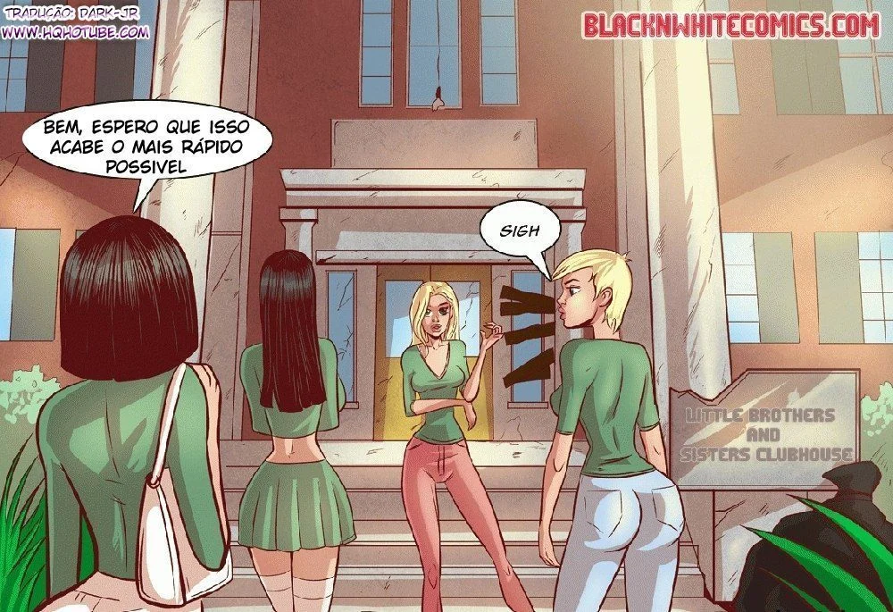 Estudantes Novinhas Transando: Sexo Inter-racial Explícito em HQ de Hentai Proibido