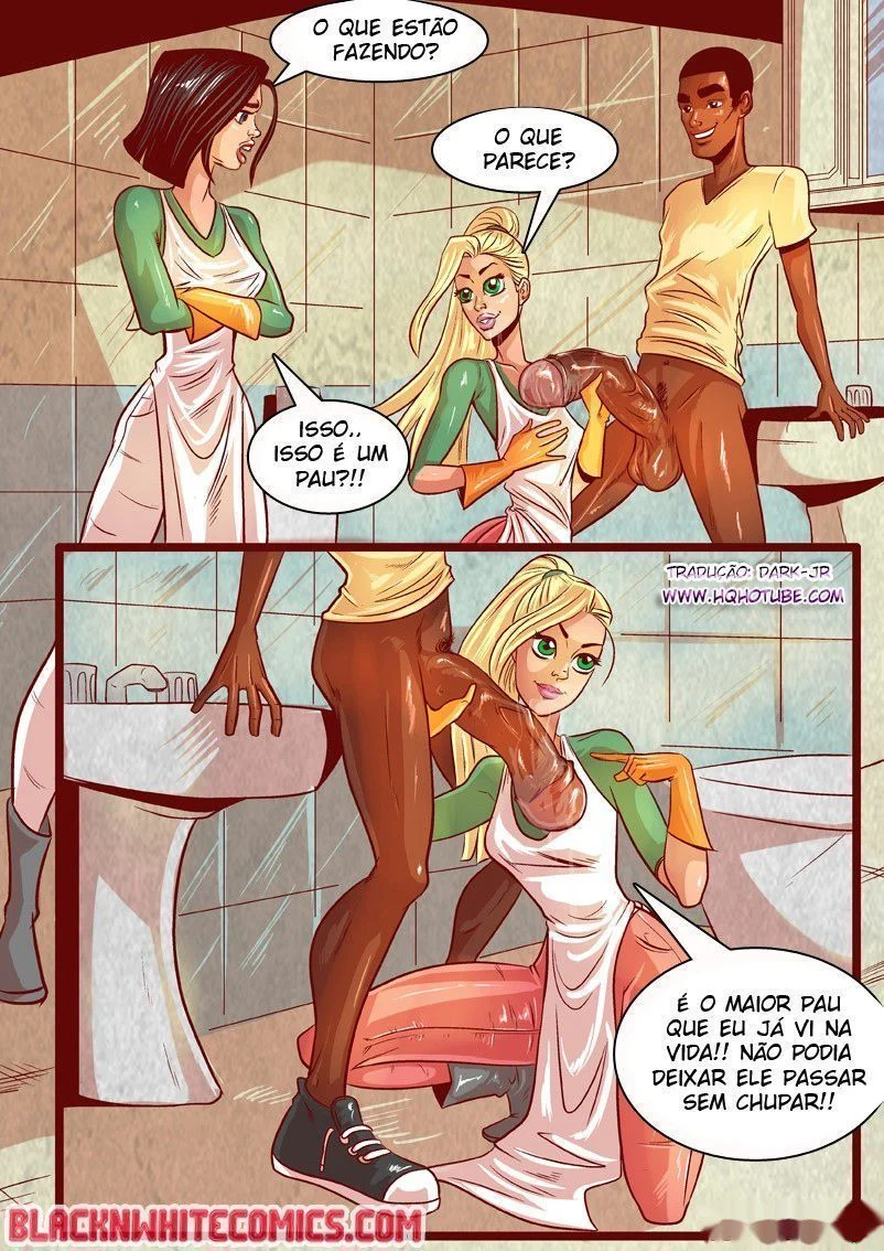 Estudantes Novinhas Transando: Sexo Inter-racial Explícito em HQ de Hentai Proibido