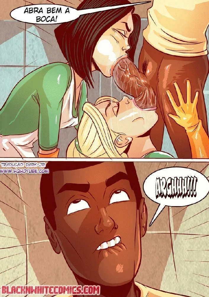 Estudantes Novinhas Transando: Sexo Inter-racial Explícito em HQ de Hentai Proibido