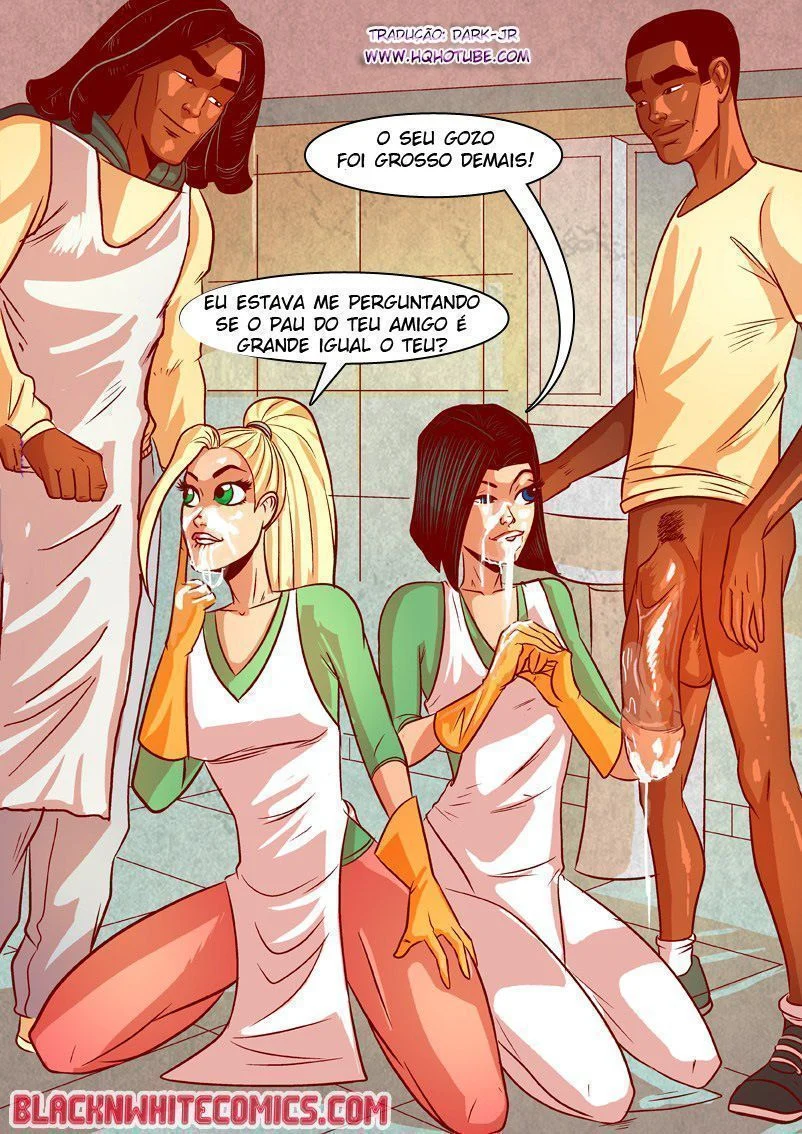 Estudantes Novinhas Transando: Sexo Inter-racial Explícito em HQ de Hentai Proibido