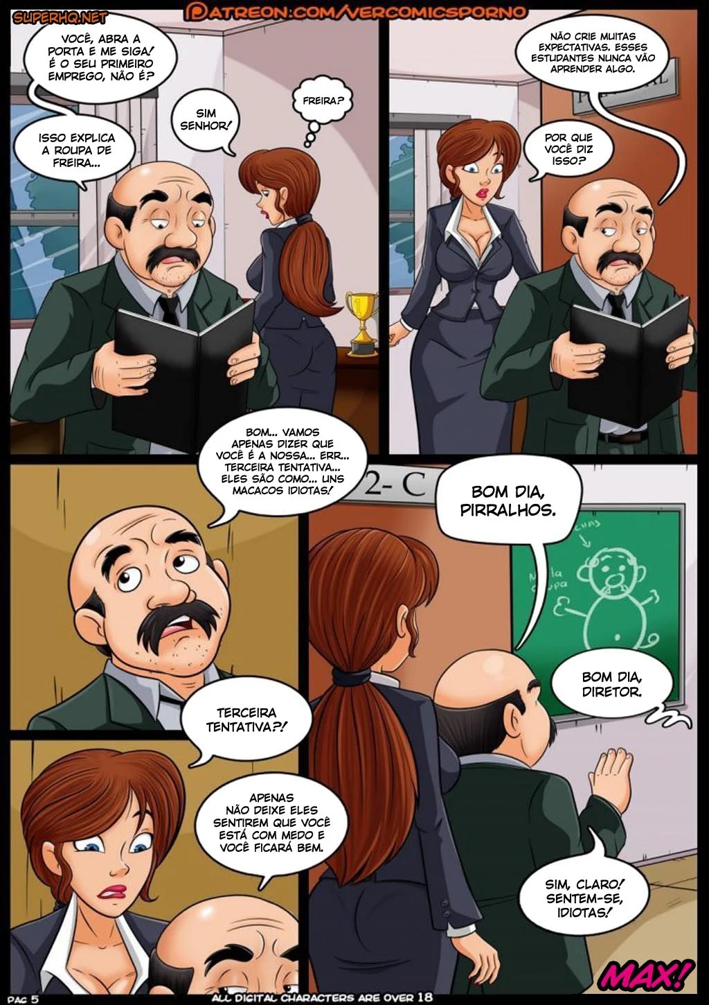 Aulas Proibidas: A Prof Hot me Macetou na Sala Vazia!