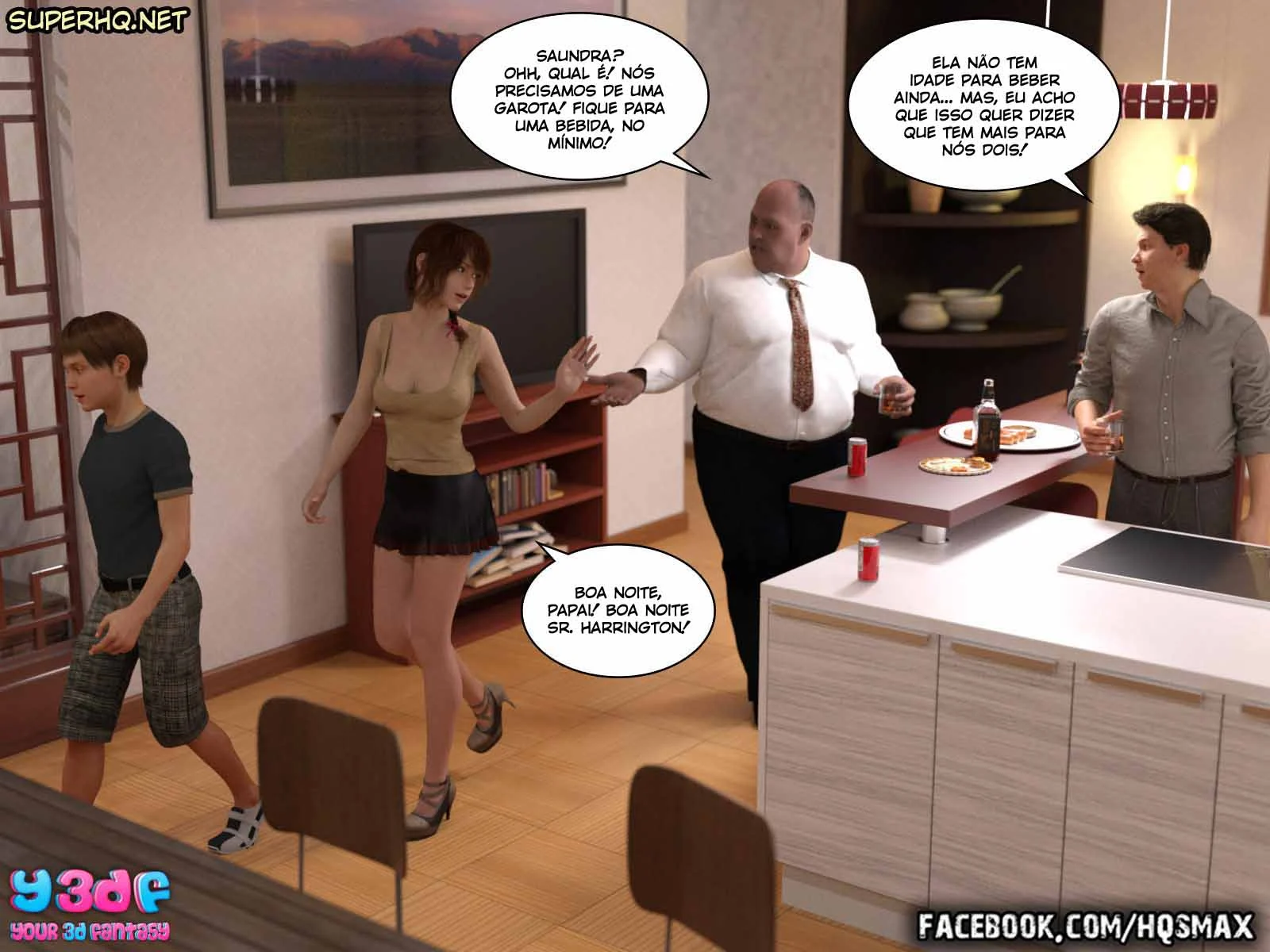 Chefe Tarado Escraviza sua Funcionária - Hentai em HQ com Sexo Explícito