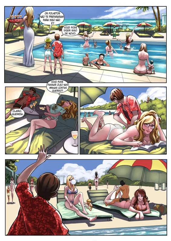 Fantasias Eróticas Selvagens no Hotel Amazon: Perversão em HQ Explícita