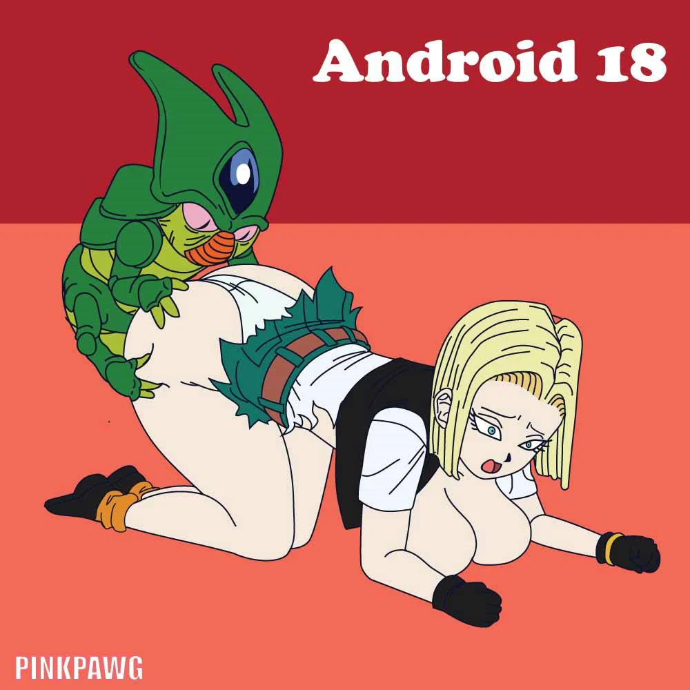 Quadrinhos Eróticos: Cell Dominando a Android 18 com Foda Brutal em HQ Pornô