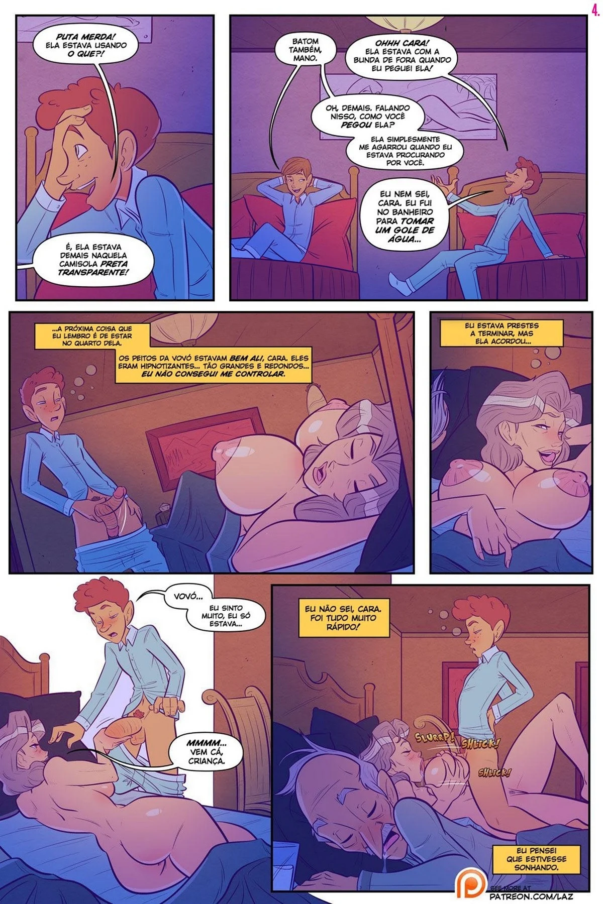Vovó Tarada: Incesto Explícito nos Quadrinhos de Fetiche