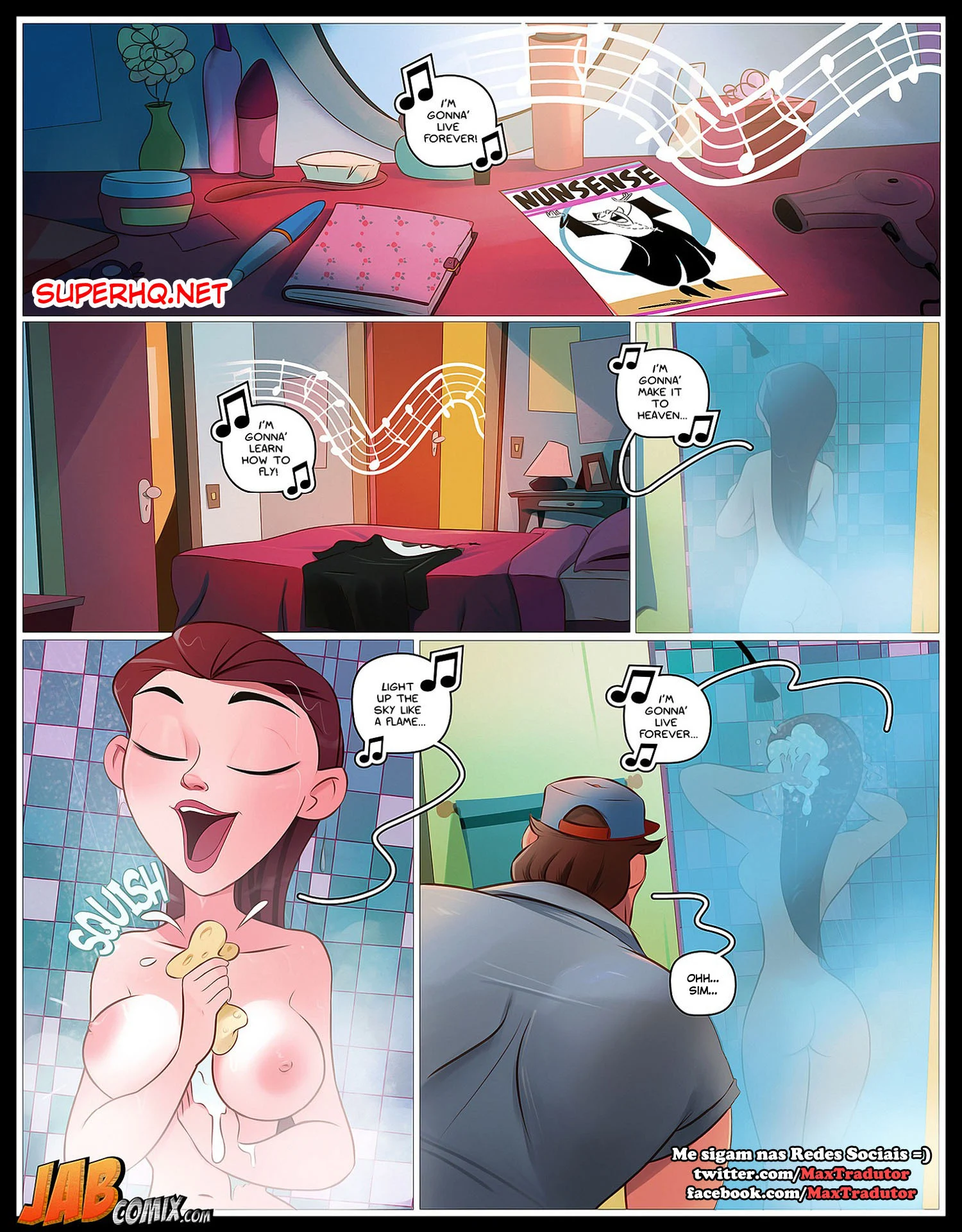 Pai Fode a Própria Filha em HQ de Sexo Explícito - Hentai Proibido