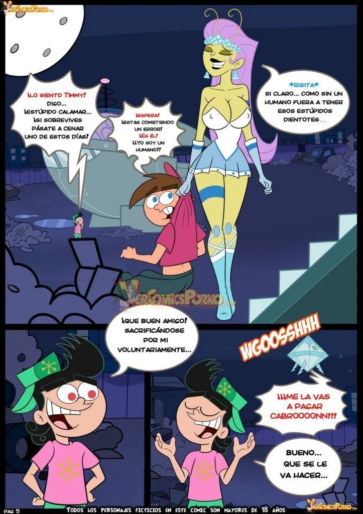 Exploração Proibida: Padrinhos Mágicos em Ato Explícito - HQ Adulta Totalmente Sexual