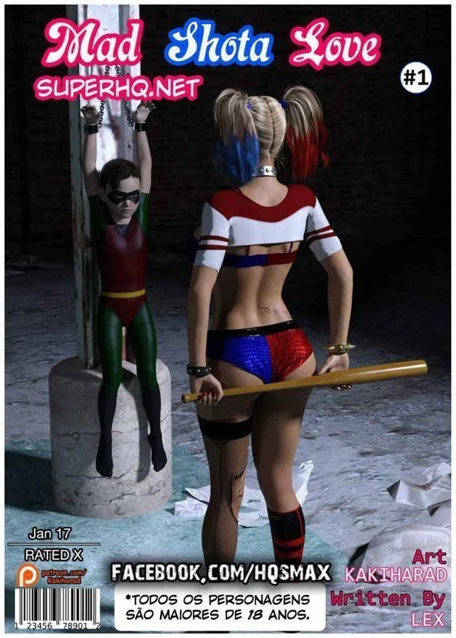 Arlequina senta gostoso no Robin: sexo 3D explícito e quente Arlequina senta gostoso no Robin: sexo 3D explícito e quente