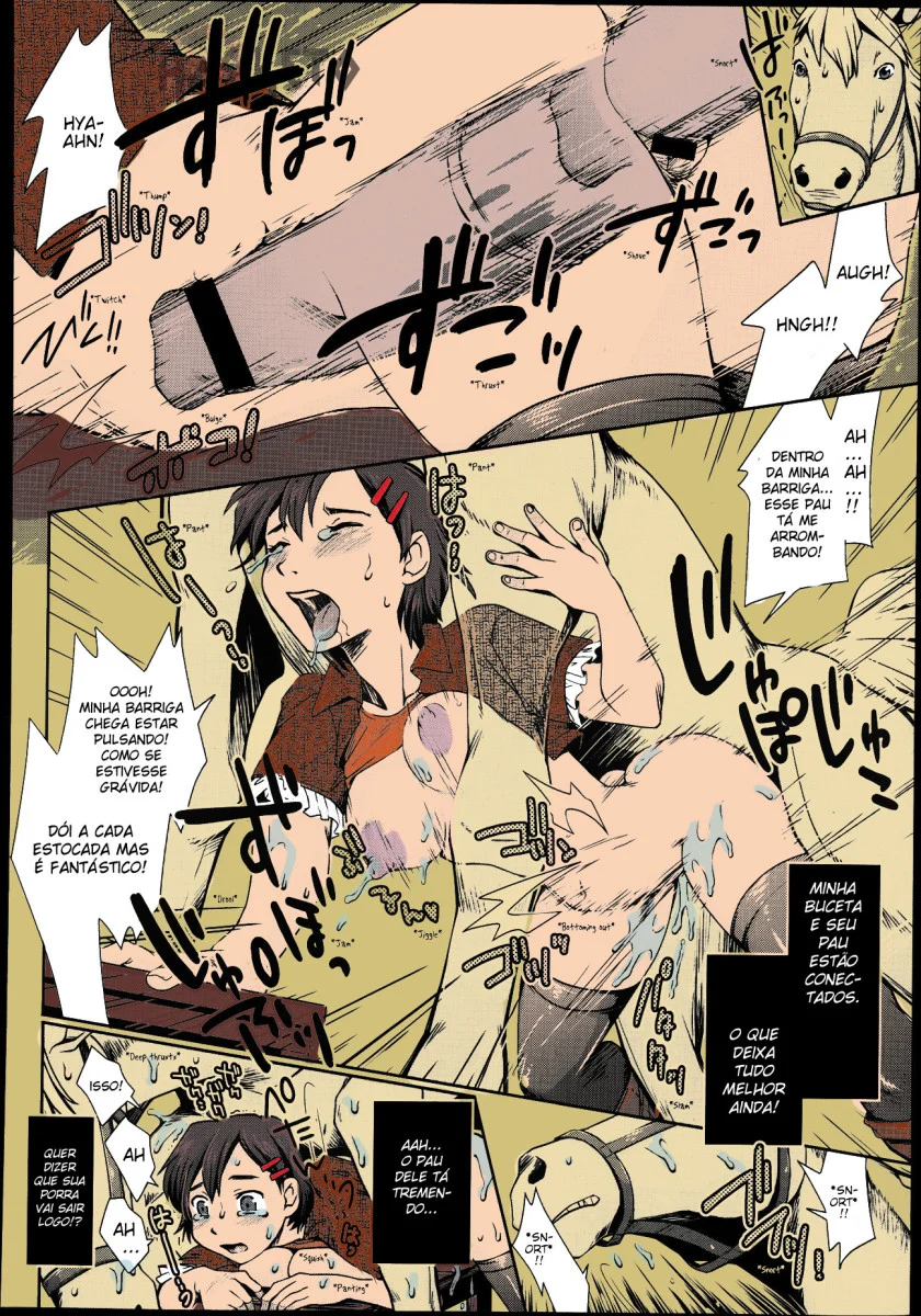 Quadrinhos Eróticos de Zoofilia - Hentai Explícito com Experiências Extravagantes