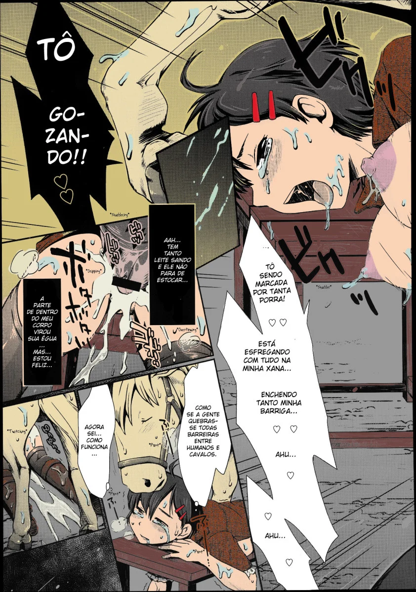 Quadrinhos Eróticos de Zoofilia - Hentai Explícito com Experiências Extravagantes