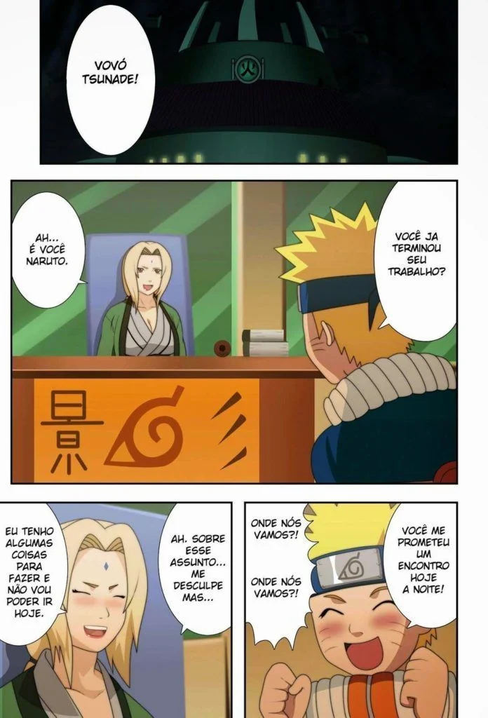 Naruto Fode a Tsunade com Fúria no Quintal da Vila - Hentai Explícito em HQ