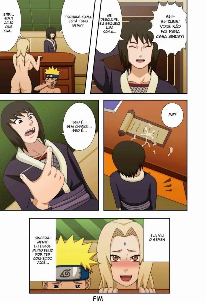 Naruto Fode a Tsunade com Fúria no Quintal da Vila - Hentai Explícito em HQ