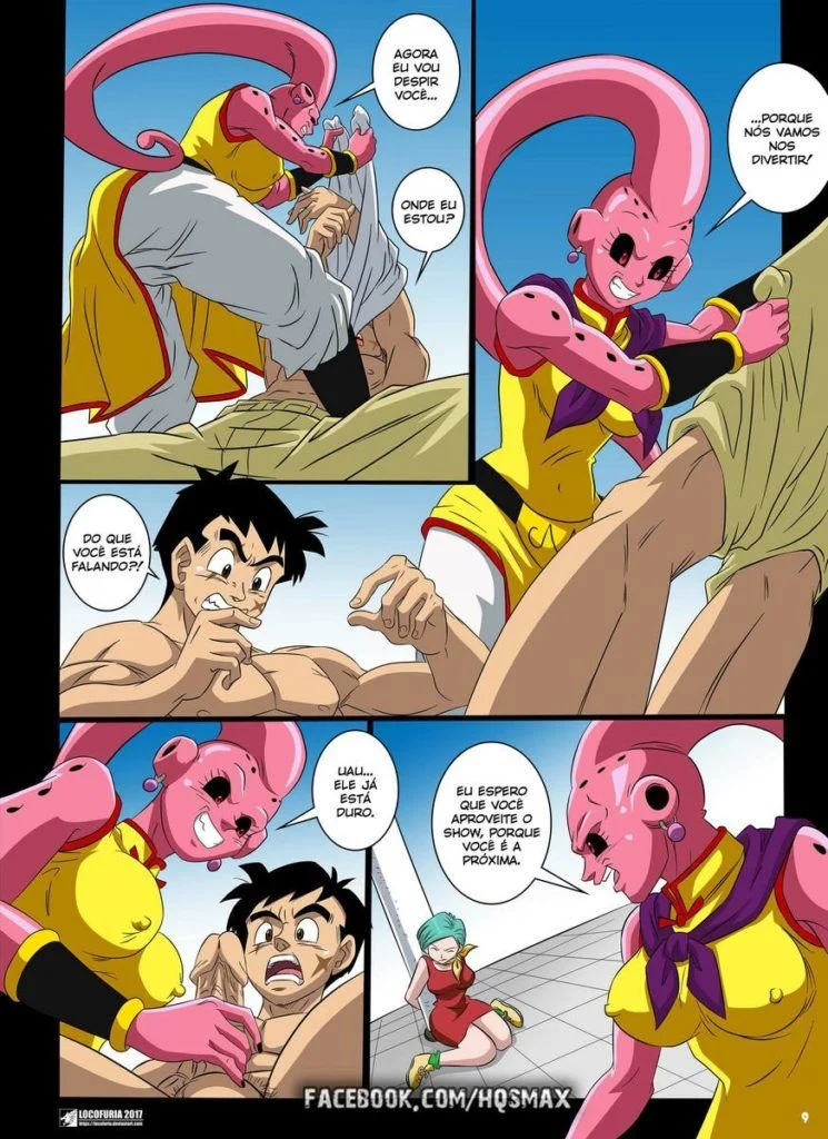 Exploração Erótica Brutal: Majin Buu Violenta Bulma em HQ Pornô de Dragon Ball Z