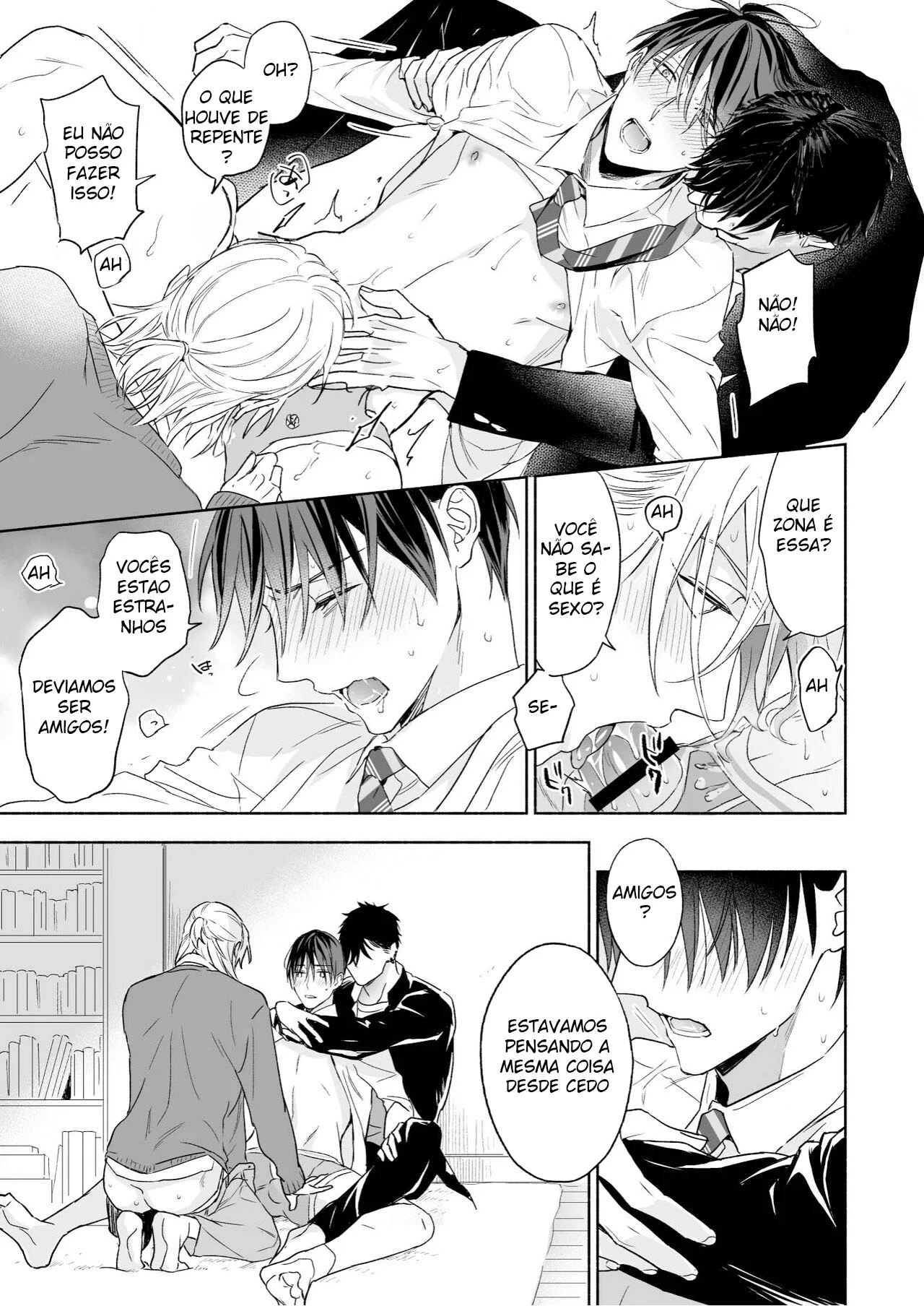 Quem manda na cama: passivo submisso ou dominador ativo? Hentai Yaoi explícito