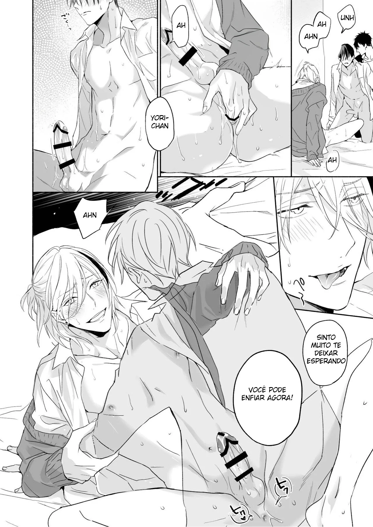 Quem manda na cama: passivo submisso ou dominador ativo? Hentai Yaoi explícito