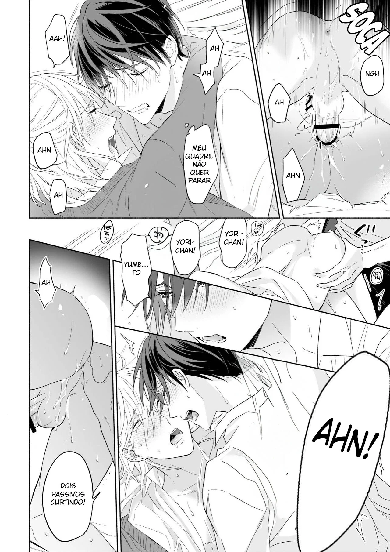 Quem manda na cama: passivo submisso ou dominador ativo? Hentai Yaoi explícito