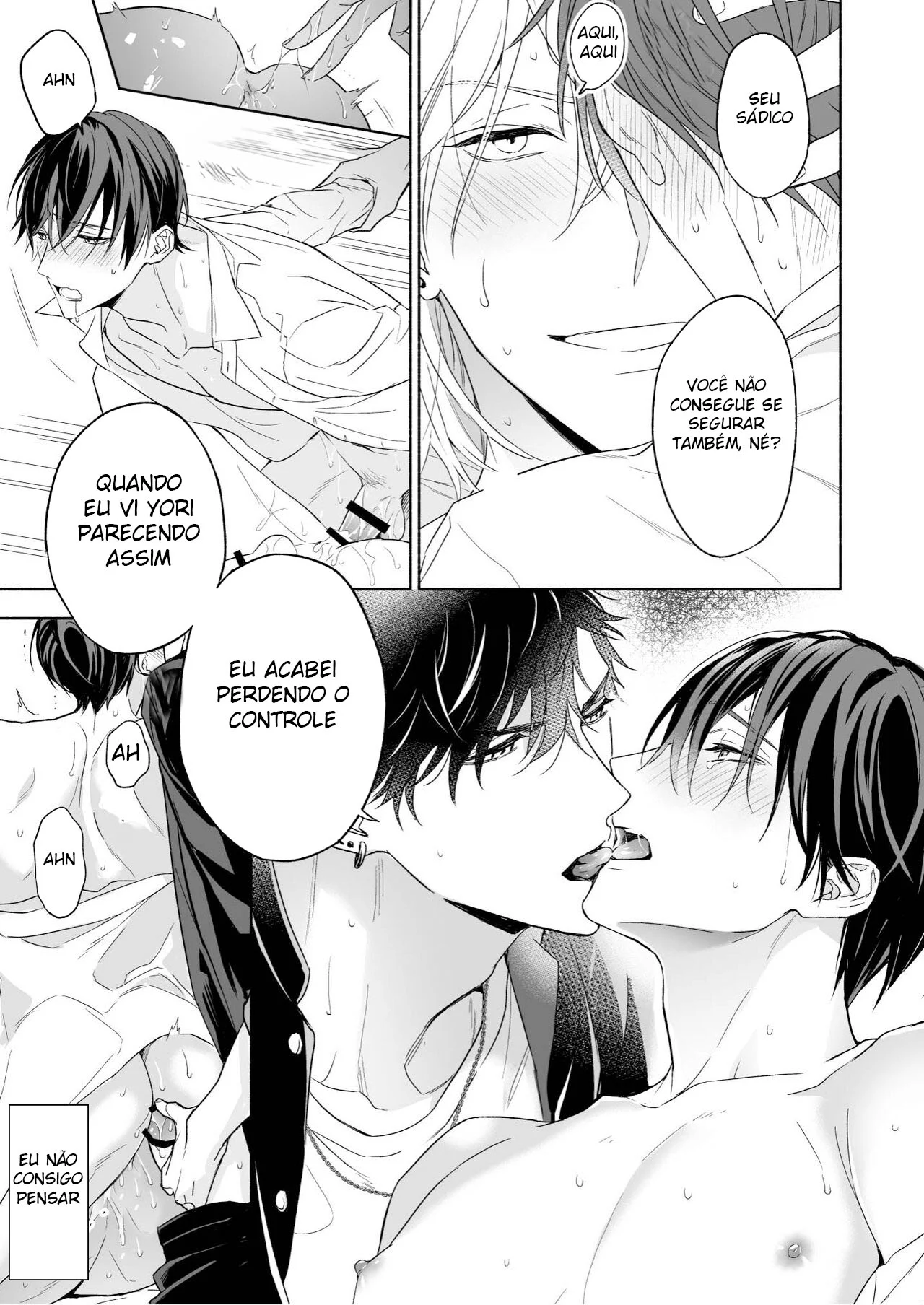 Quem manda na cama: passivo submisso ou dominador ativo? Hentai Yaoi explícito