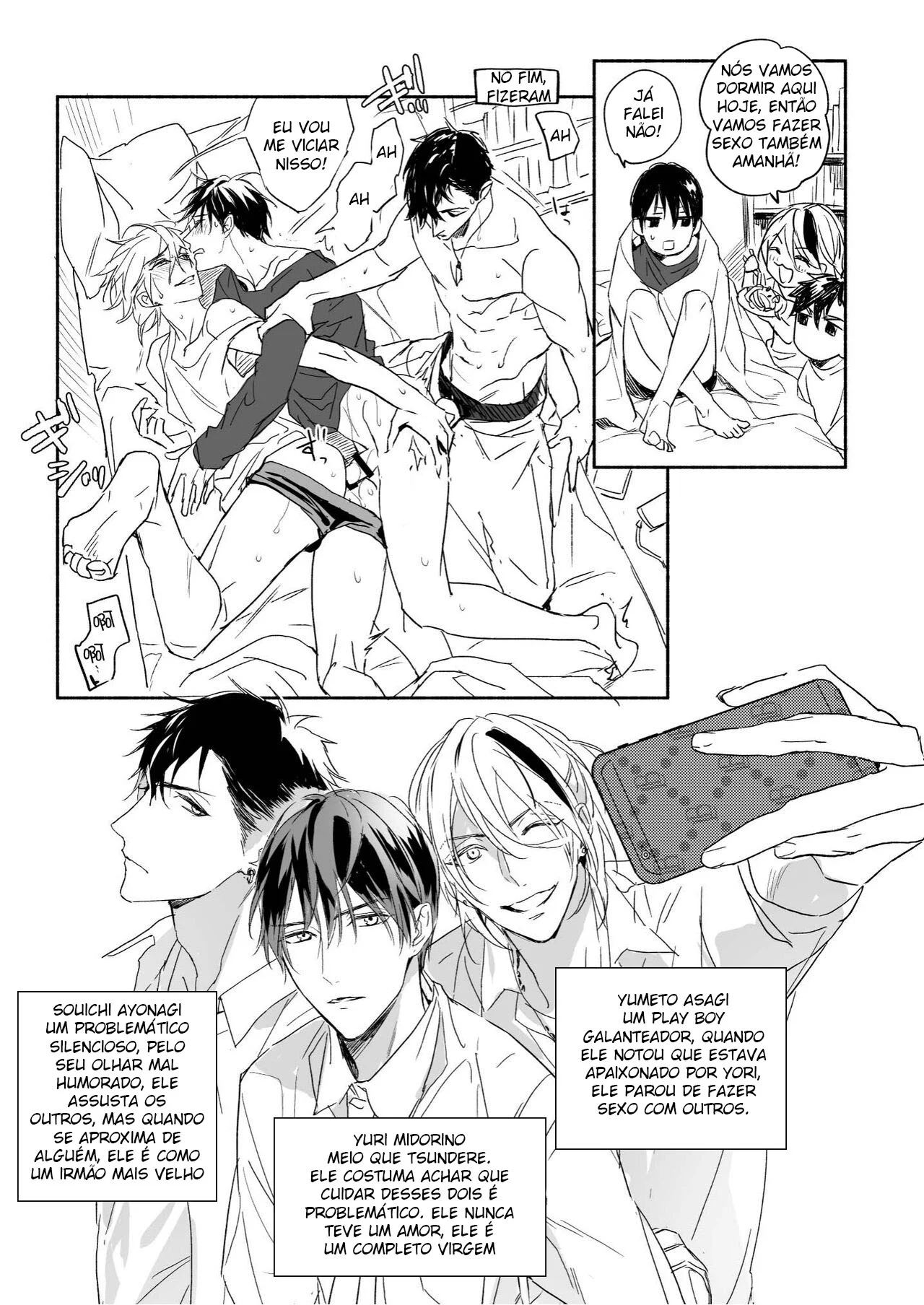 Quem manda na cama: passivo submisso ou dominador ativo? Hentai Yaoi explícito