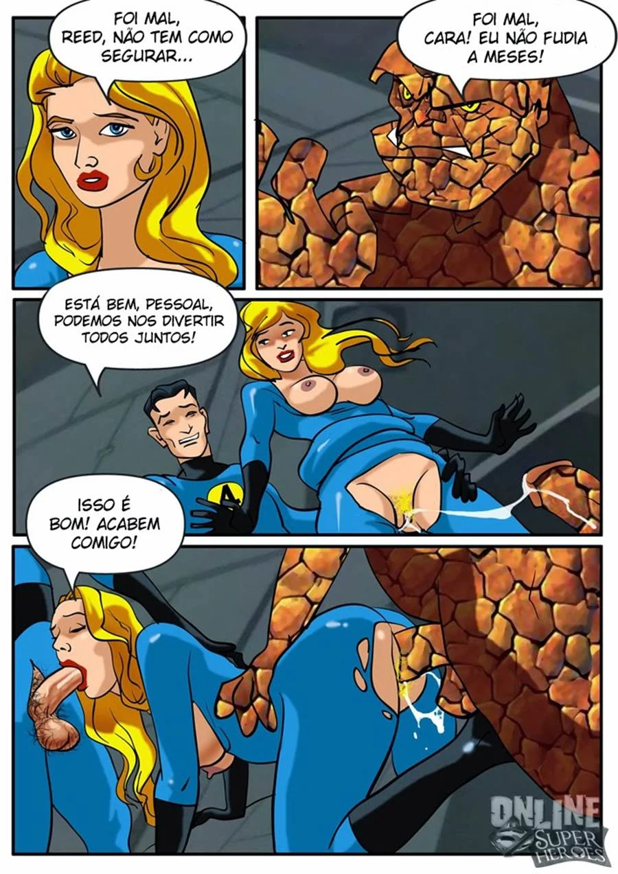 Quarteto Fantástico: Coisa escapa e fode a Mulher Invisível por trás Quarteto Fantástico: Coisa escapa e fode a Mulher Invisível por trás