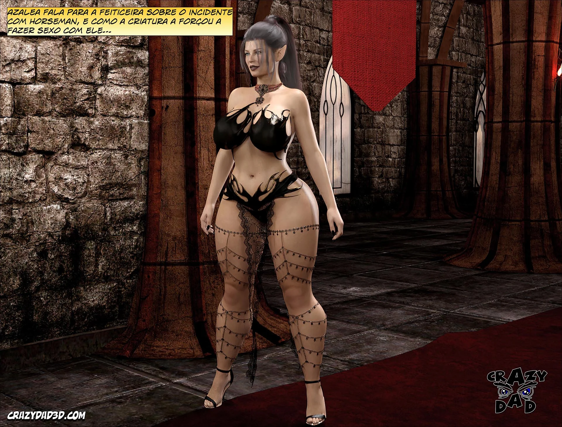 Rainha Azaléia: Ato 2 – Fodas Insanas em 3D e Exploração Sexual nos Quadrinhos Rainha Azaléia: Ato 2 – Fodas Insanas em 3D e Exploração Sexual nos Quadrinhos