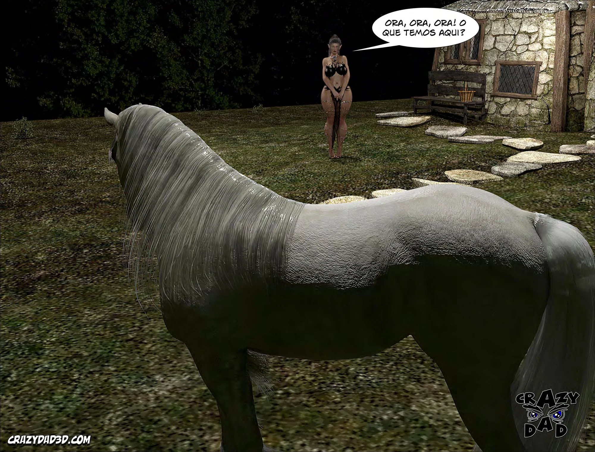 Quadrinhos Eróticos: Rainha Azalea 07 - Foda Explícita em 3D