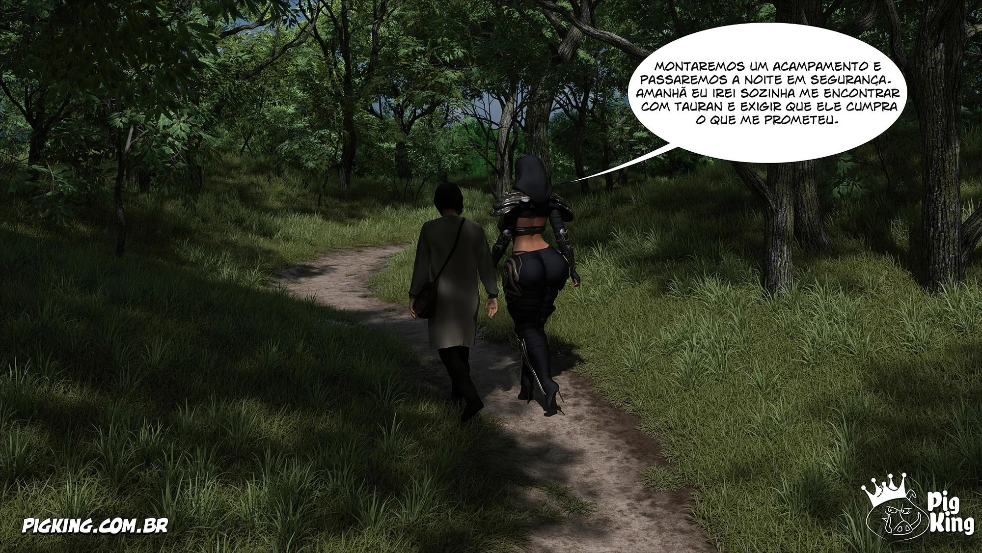 Rainha Azalea 12: Orgia Real em Quadrinhos 3D Explícitos