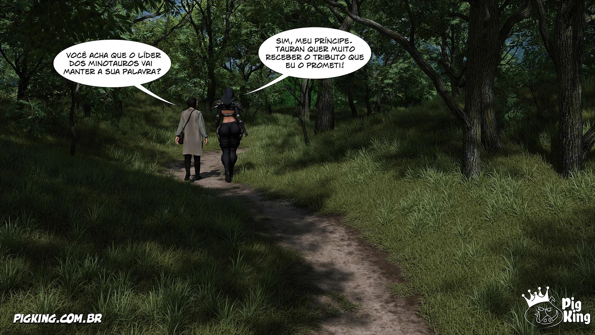 Rainha Azalea 12: Orgia Real em Quadrinhos 3D Explícitos