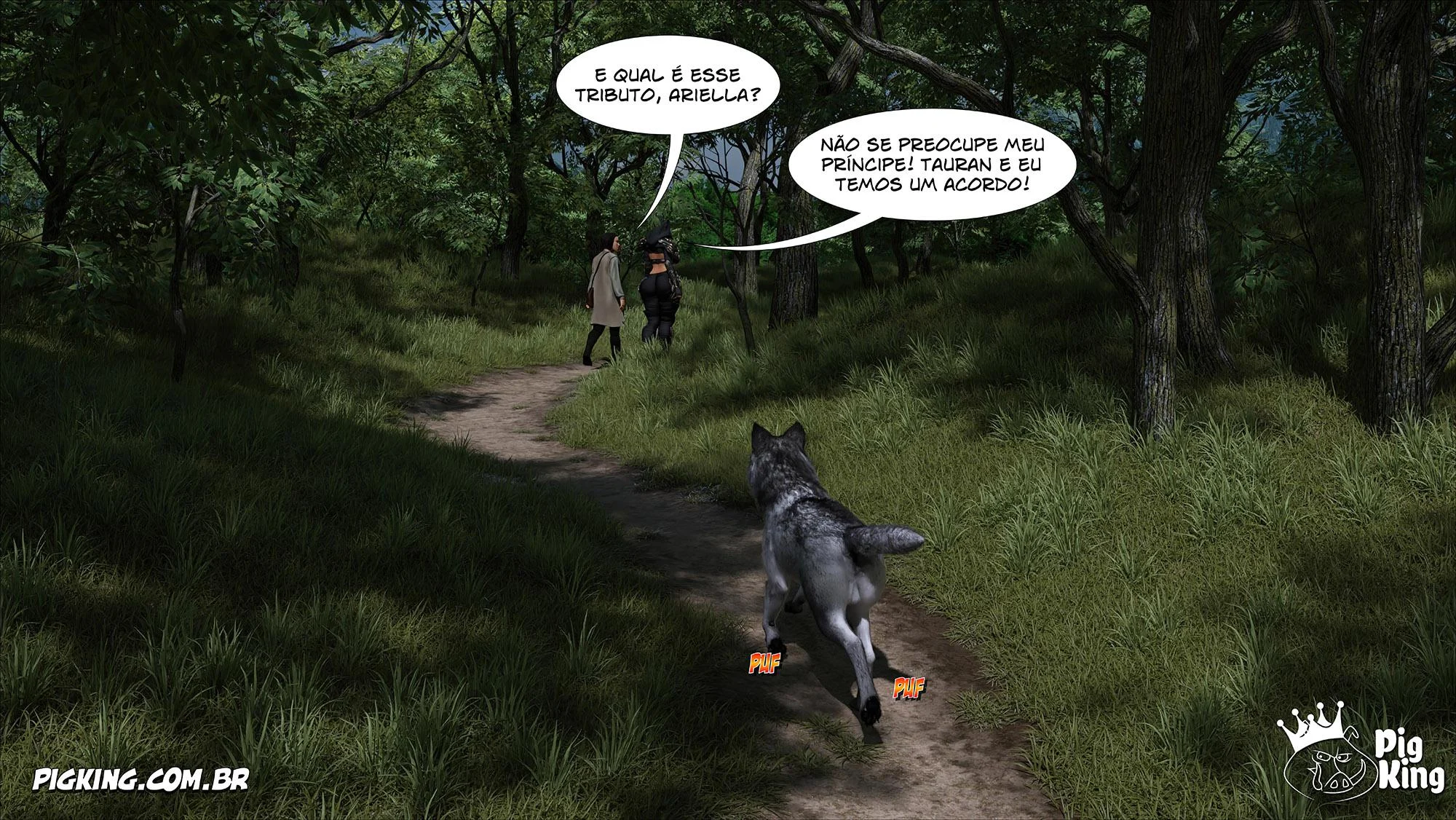 Rainha Azalea 12: Orgia Real em Quadrinhos 3D Explícitos