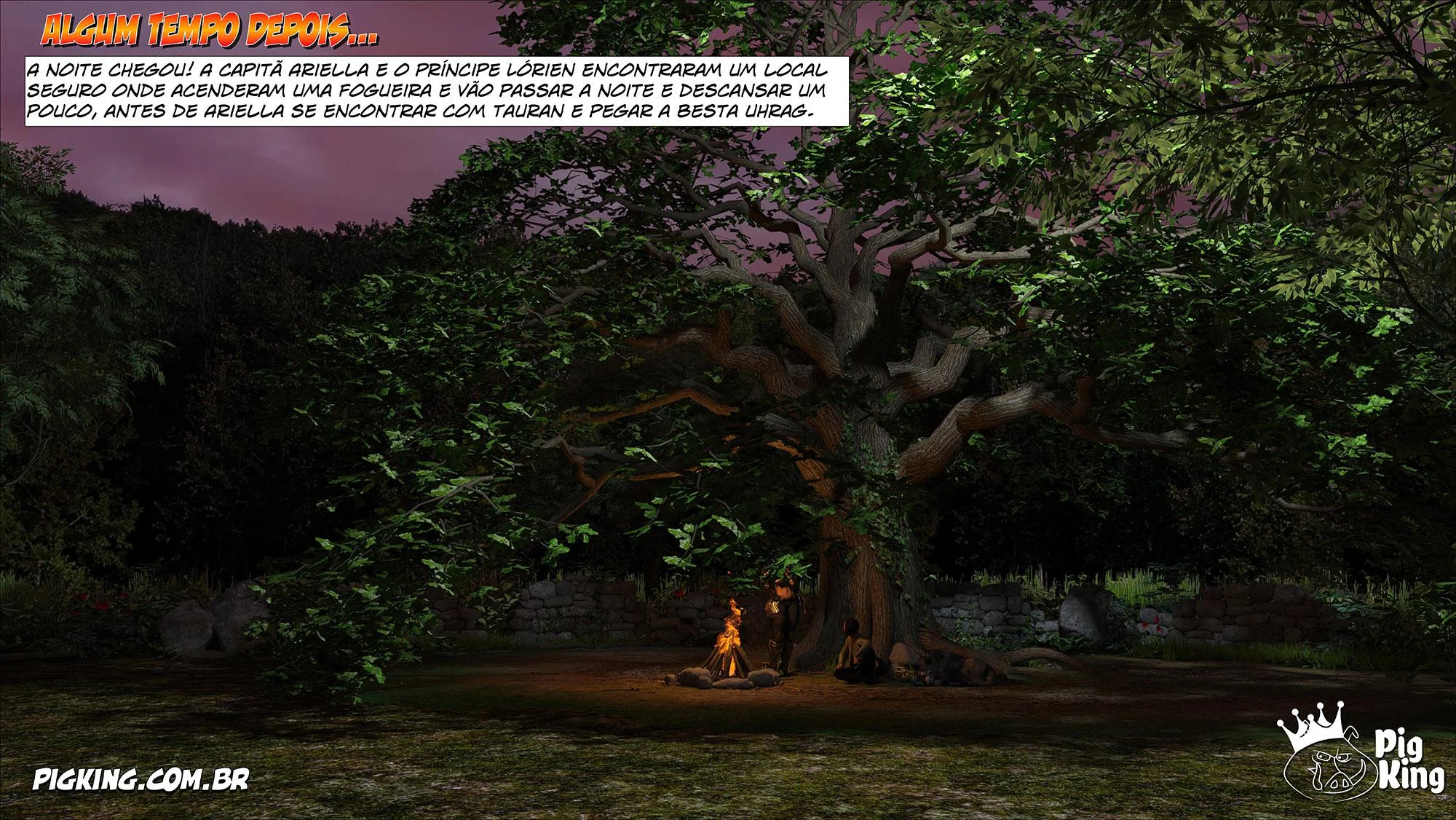 Rainha Azalea 12: Orgia Real em Quadrinhos 3D Explícitos