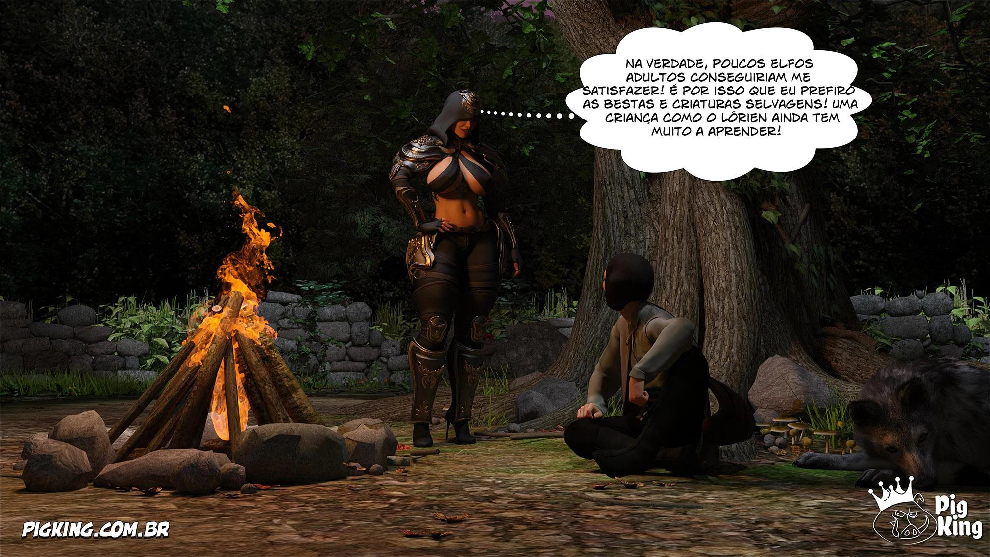 Rainha Azalea 12: Orgia Real em Quadrinhos 3D Explícitos