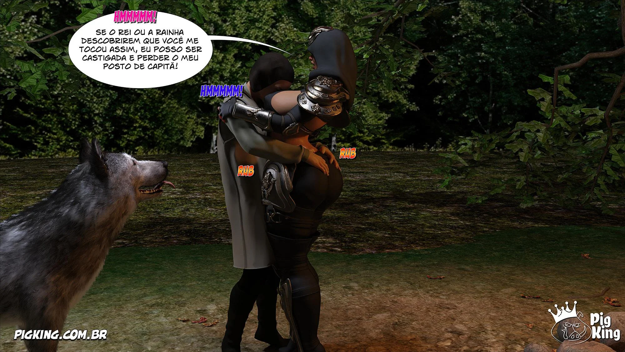 Rainha Azalea 12: Orgia Real em Quadrinhos 3D Explícitos