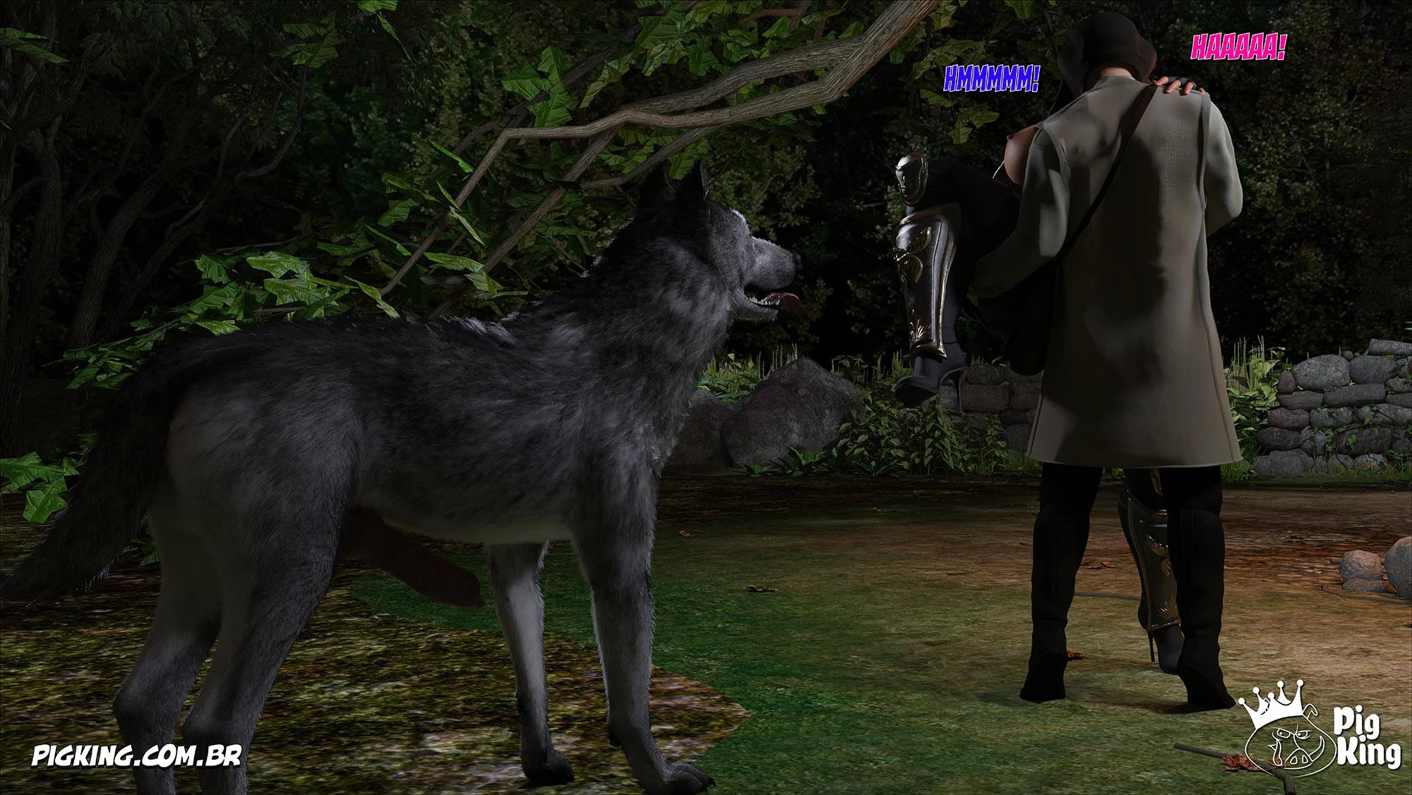 Rainha Azalea 12: Orgia Real em Quadrinhos 3D Explícitos