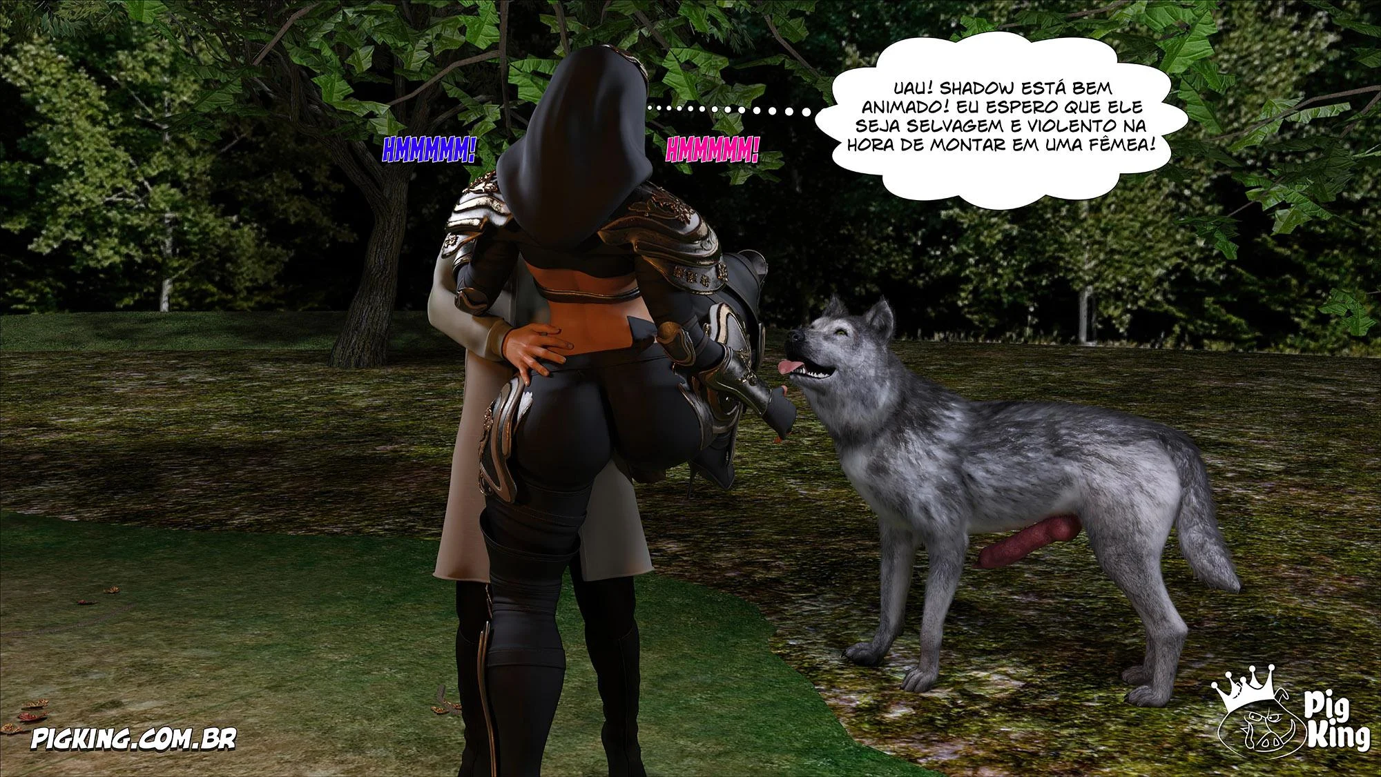 Rainha Azalea 12: Orgia Real em Quadrinhos 3D Explícitos