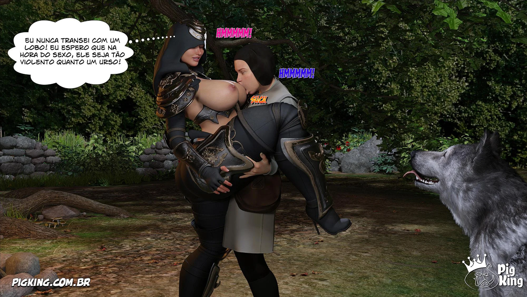 Rainha Azalea 12: Orgia Real em Quadrinhos 3D Explícitos