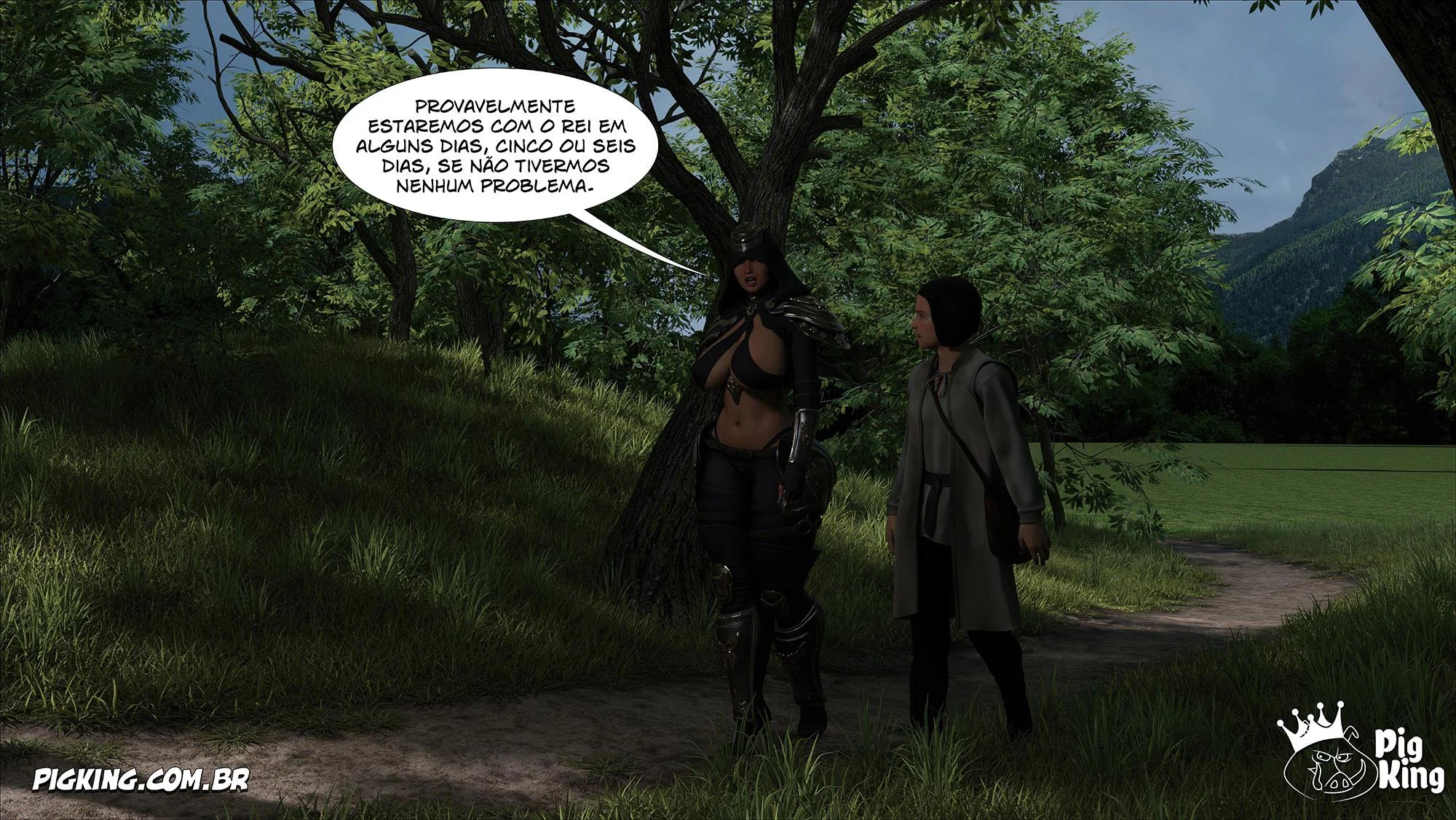 Rainha Azalea 12: Orgia Real em Quadrinhos 3D Explícitos