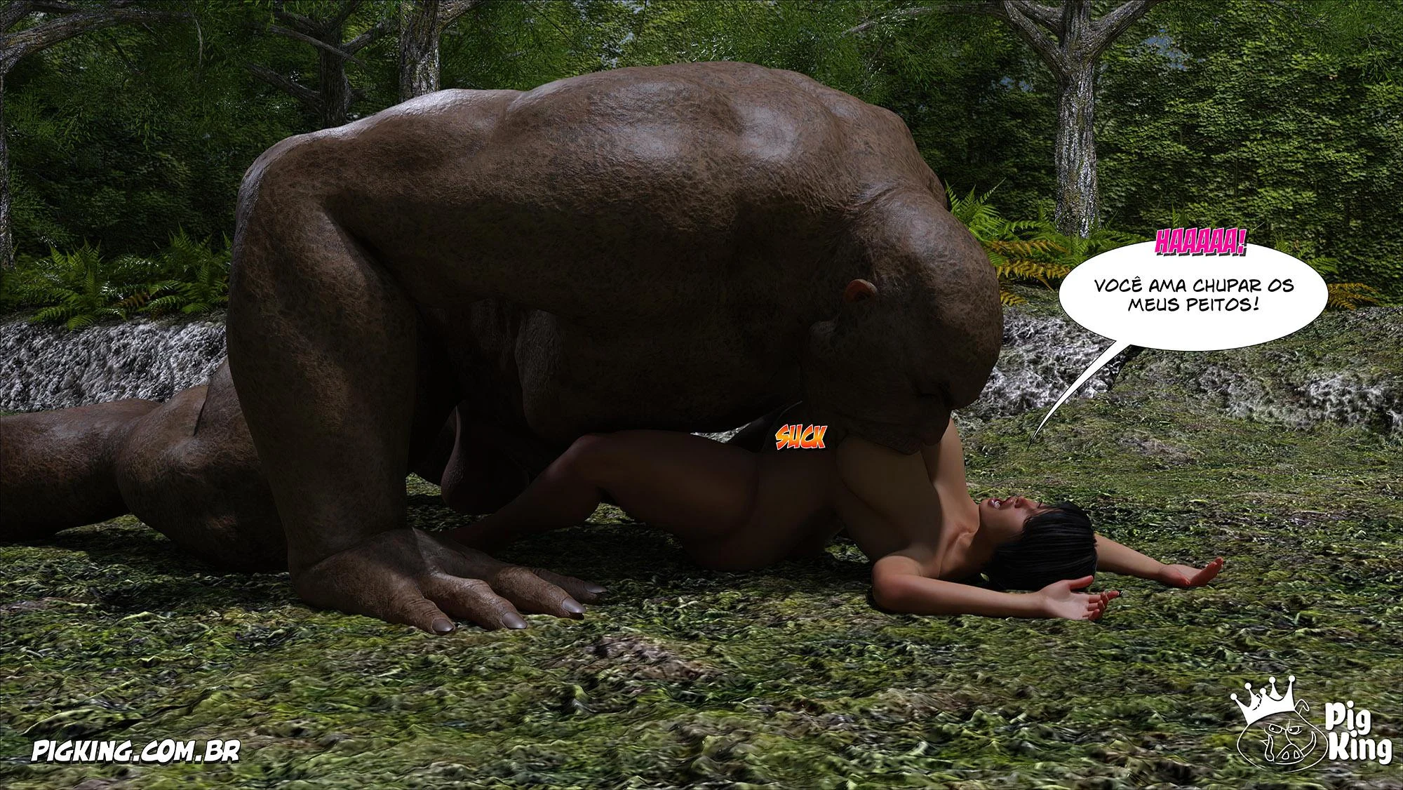 Azalaia: A Rainha Submissa em Tiras de Sexo Explícito em 3D