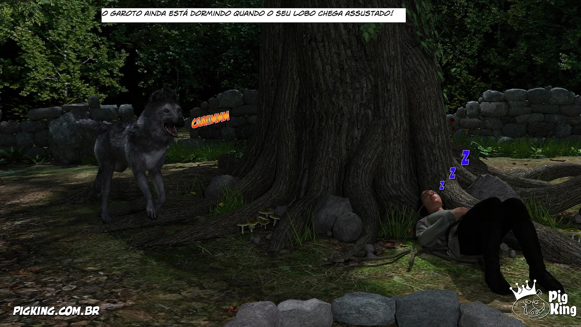 Azalaia: A Rainha Submissa em Tiras de Sexo Explícito em 3D