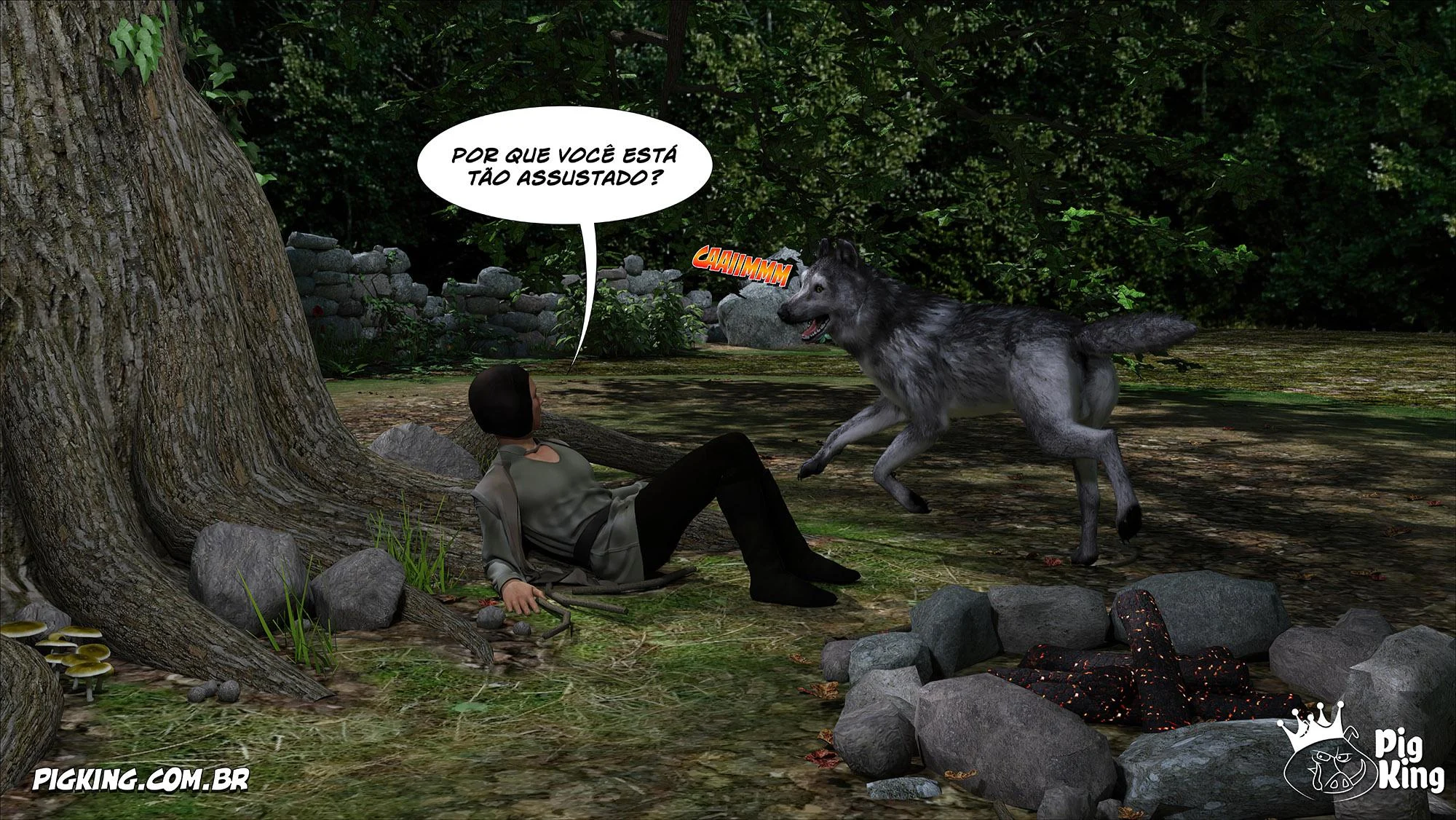 Azalaia: A Rainha Submissa em Tiras de Sexo Explícito em 3D