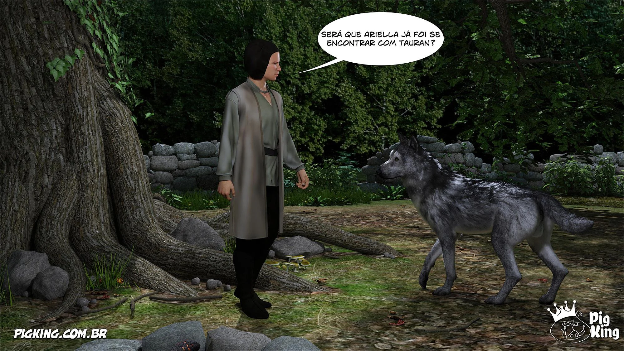 Azalaia: A Rainha Submissa em Tiras de Sexo Explícito em 3D