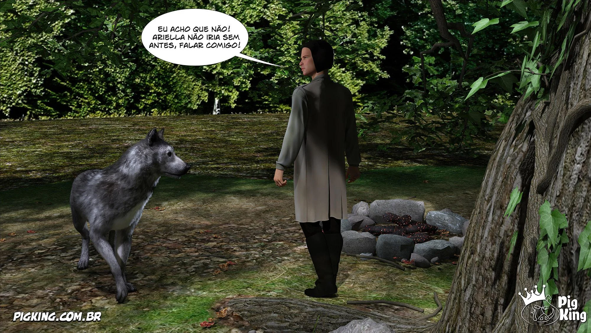 Azalaia: A Rainha Submissa em Tiras de Sexo Explícito em 3D