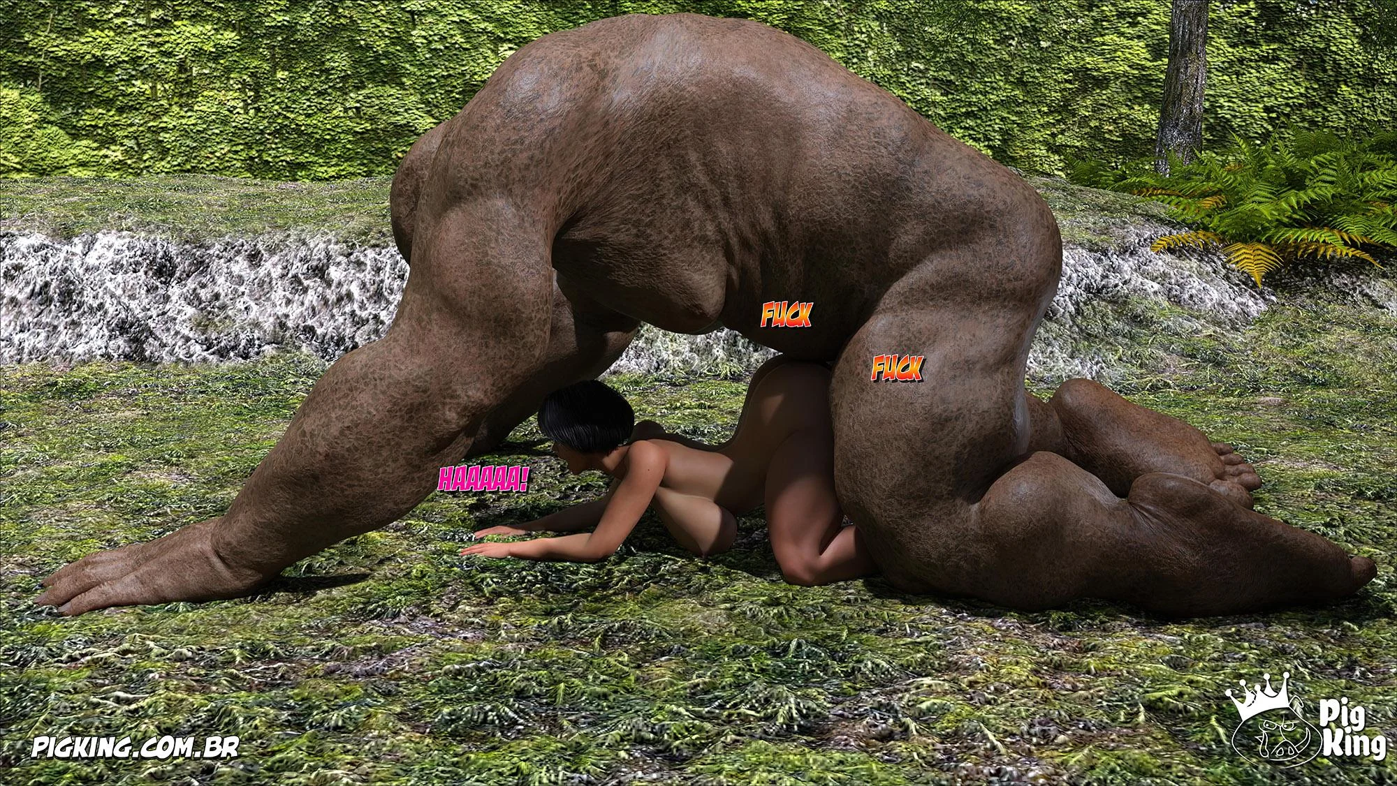 Azalaia: A Rainha Submissa em Tiras de Sexo Explícito em 3D