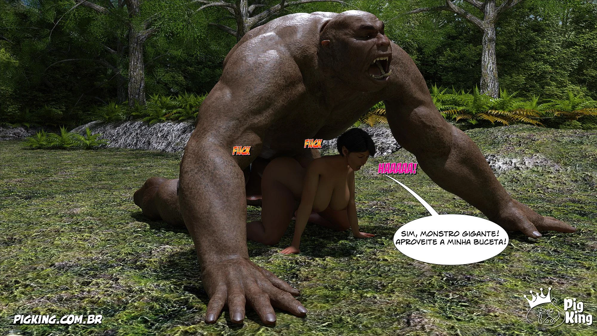 Azalaia: A Rainha Submissa em Tiras de Sexo Explícito em 3D