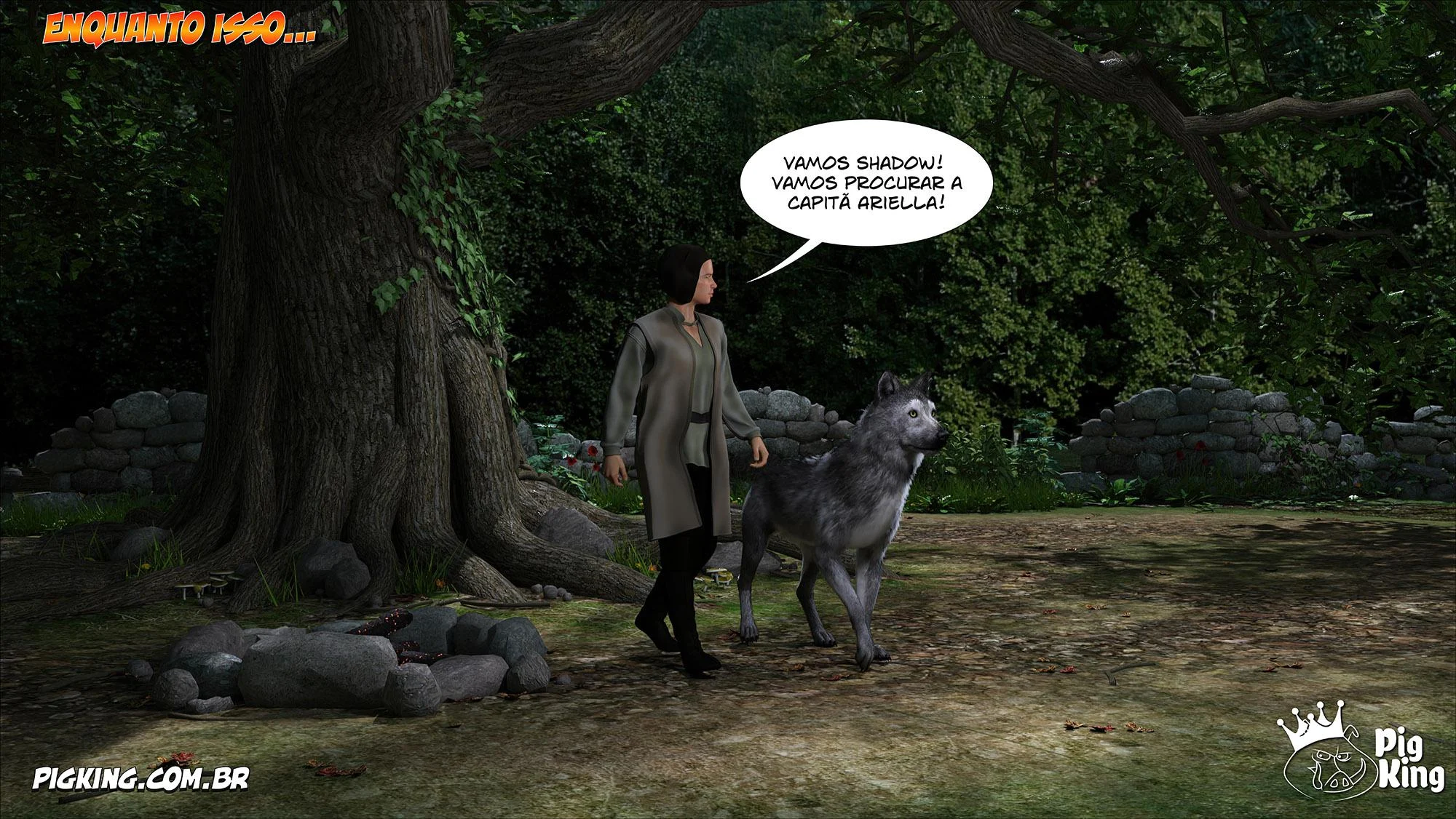 Azalaia: A Rainha Submissa em Tiras de Sexo Explícito em 3D