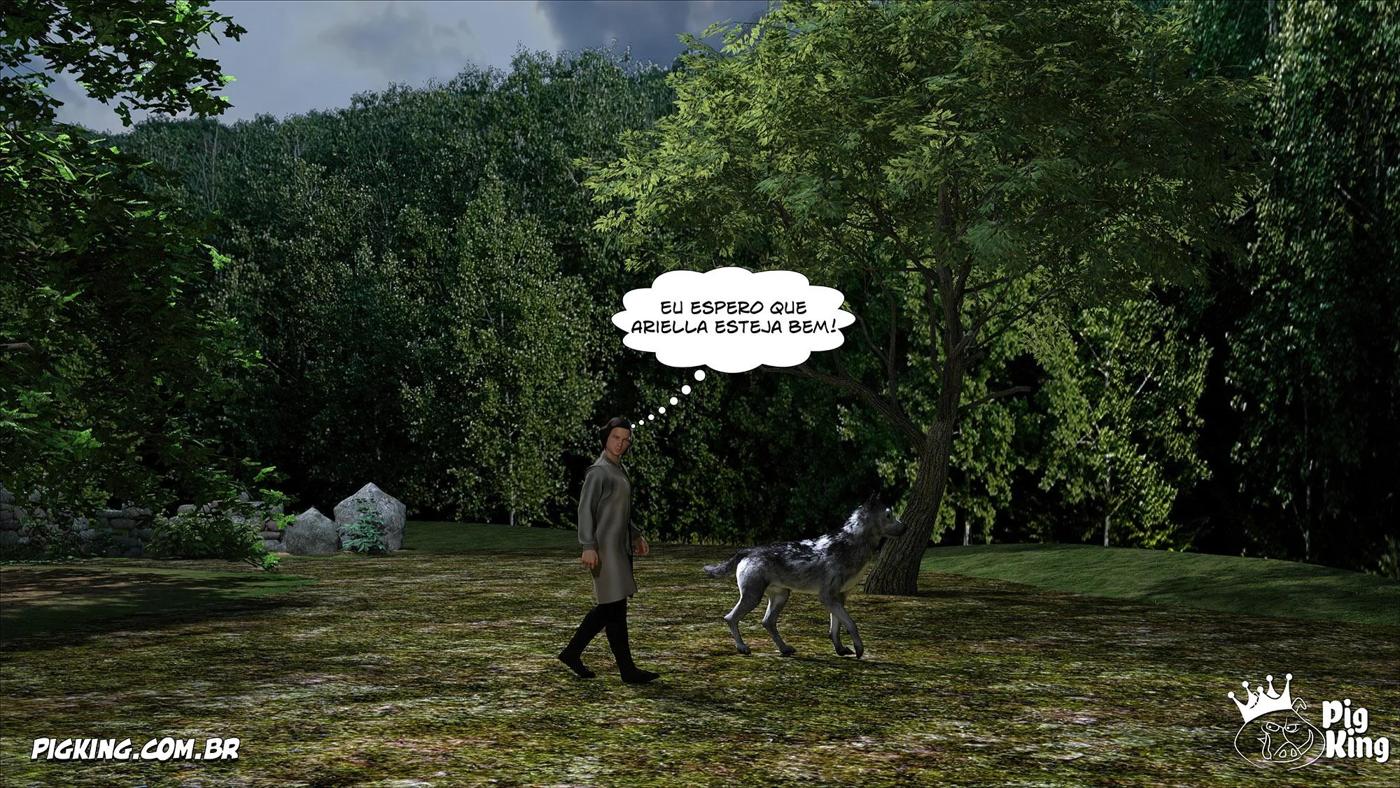 Azalaia: A Rainha Submissa em Tiras de Sexo Explícito em 3D