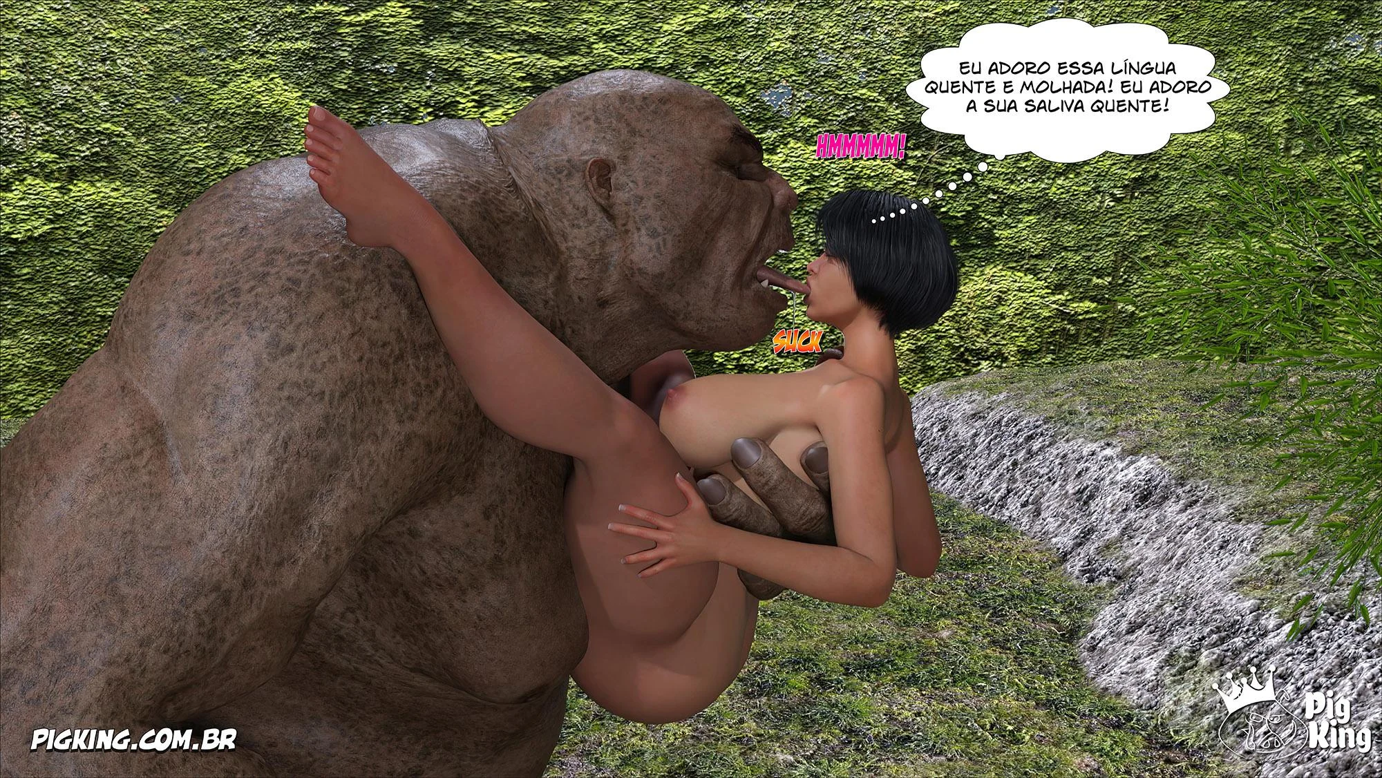 Azalaia: A Rainha Submissa em Tiras de Sexo Explícito em 3D