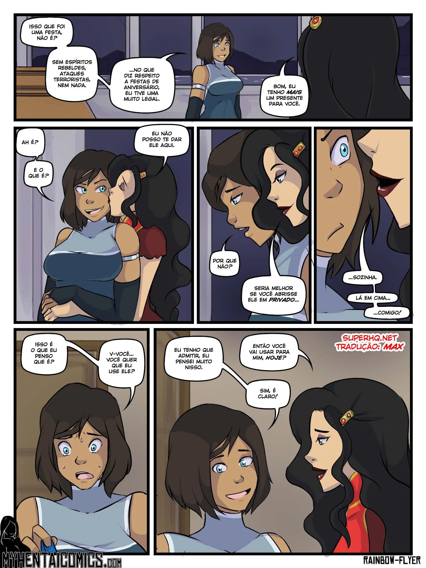 Korra e Asami exploram luxúria intensa em HQ lésbica explícita. Korra e Asami exploram luxúria intensa em HQ lésbica explícita.