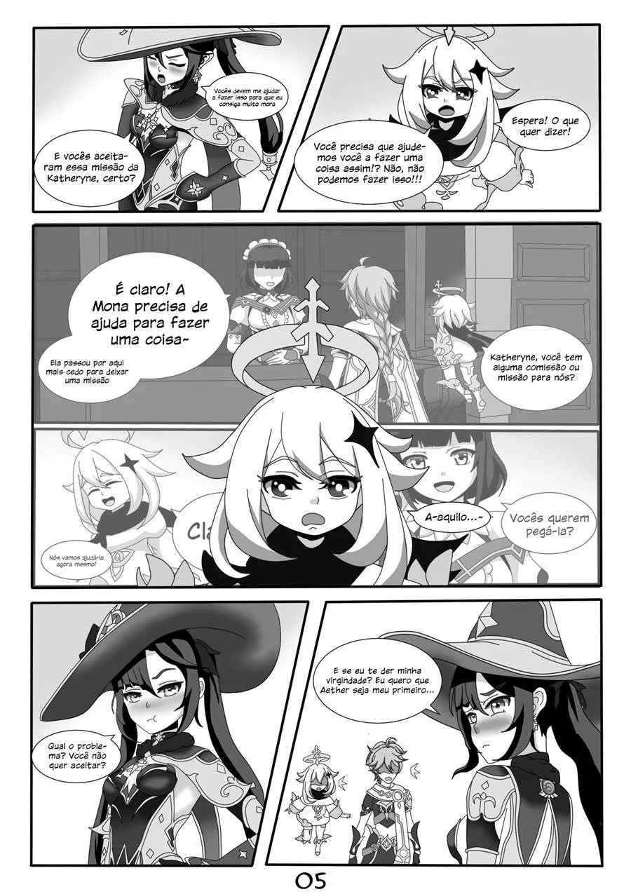 Aventuras Eróticas de Genshin Impact: Sexo Explícito nos Quadrinhos