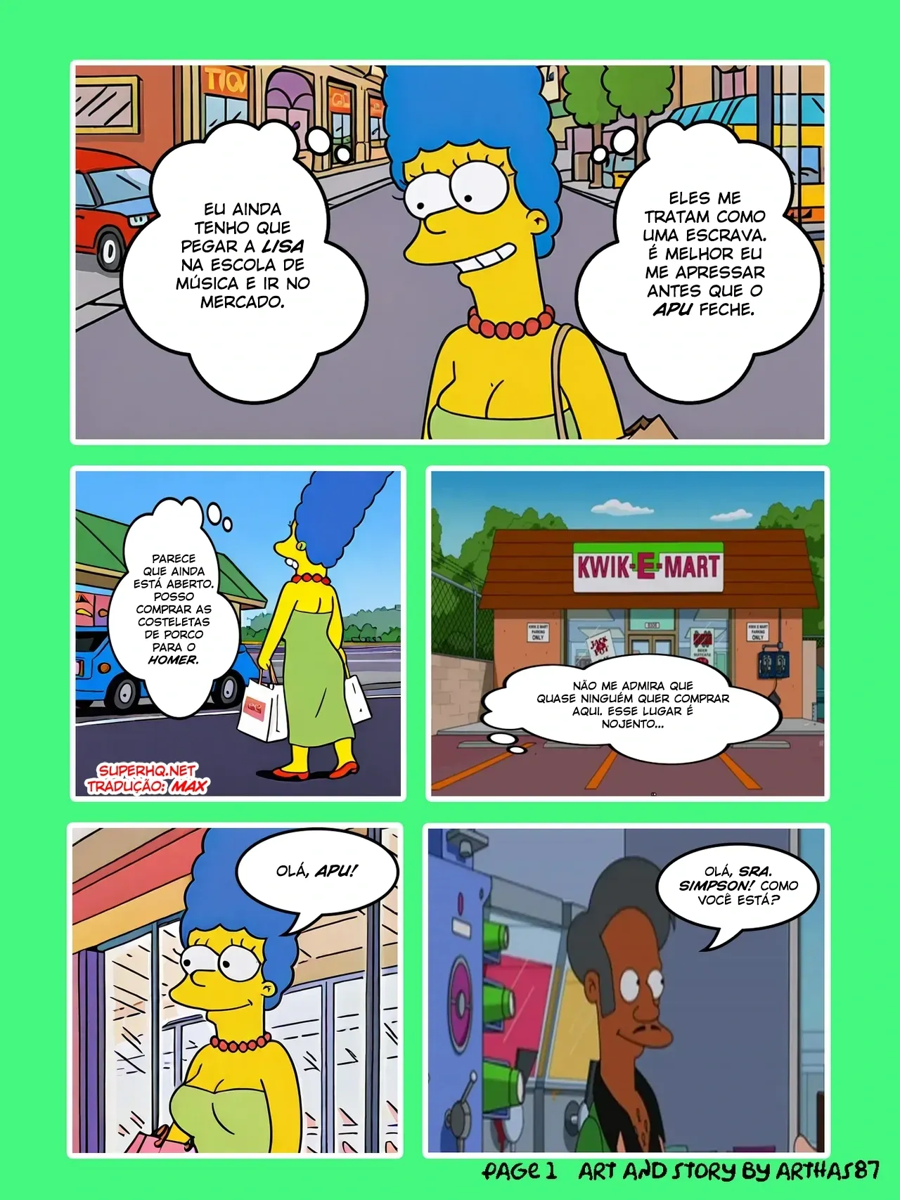 Sexo Explícito no E-Mart: Os Simpsons em Quadrinhos Quentes