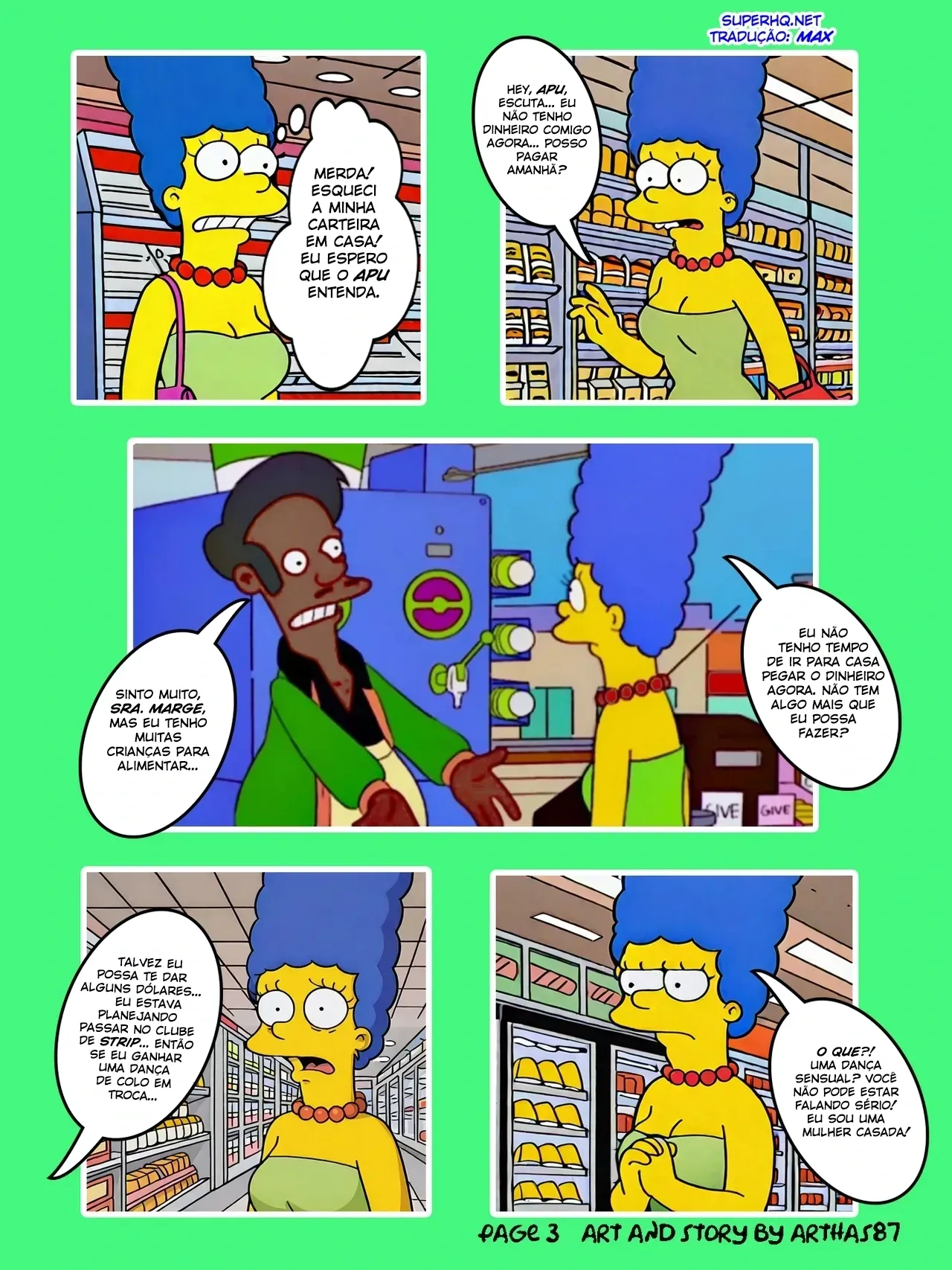 Sexo Explícito no E-Mart: Os Simpsons em Quadrinhos Quentes