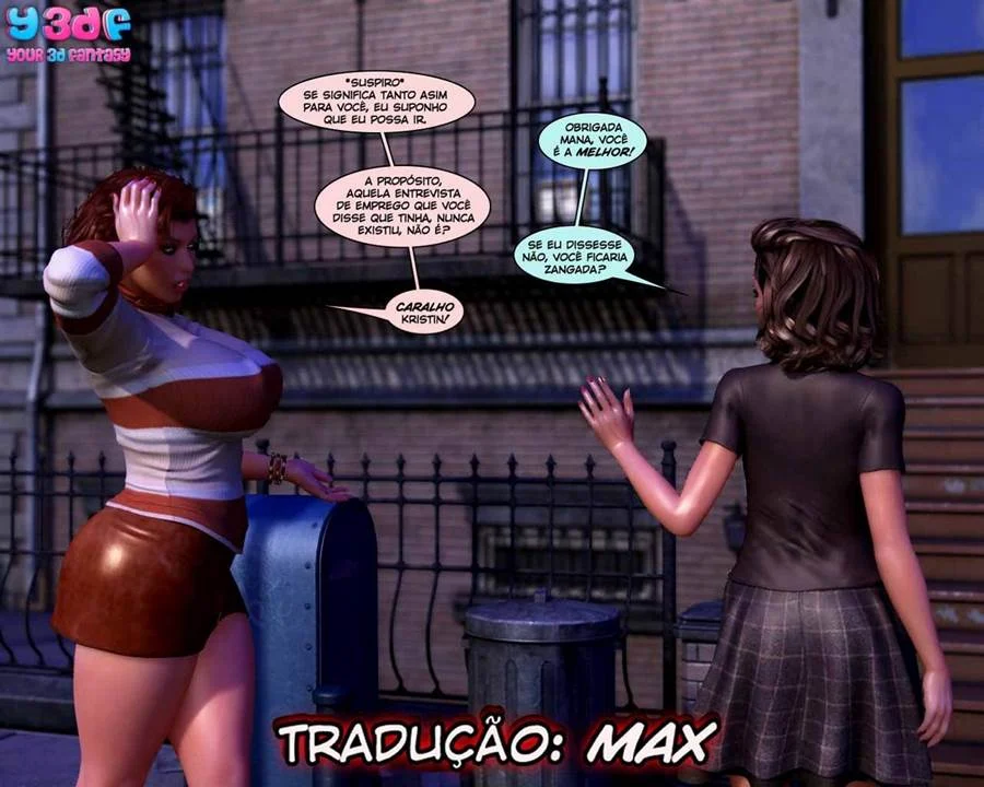 Traição Proibida: Família em Orgia Explícita de Sexo 3D nos Quadrinhos